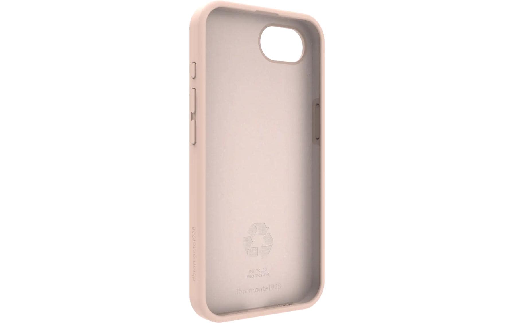 dbramante1928 Backcover – für Apple iPhone 16e, Recycling-Kunststoff, Pink Sand
