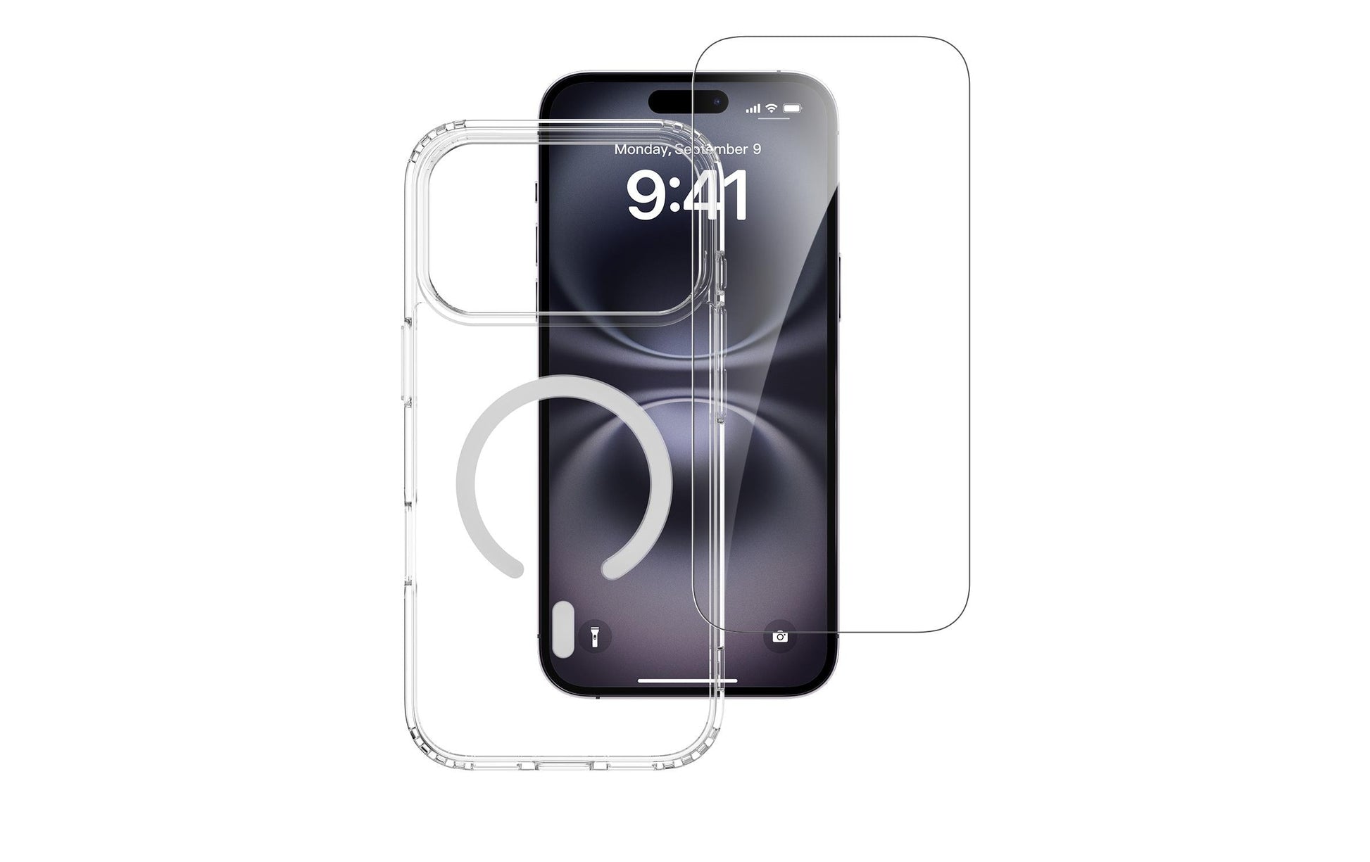 4smarts 360° Premium Backcover – für Apple iPhone 17 Pro Max, Transparent, Displayschutz, Montagerahmen