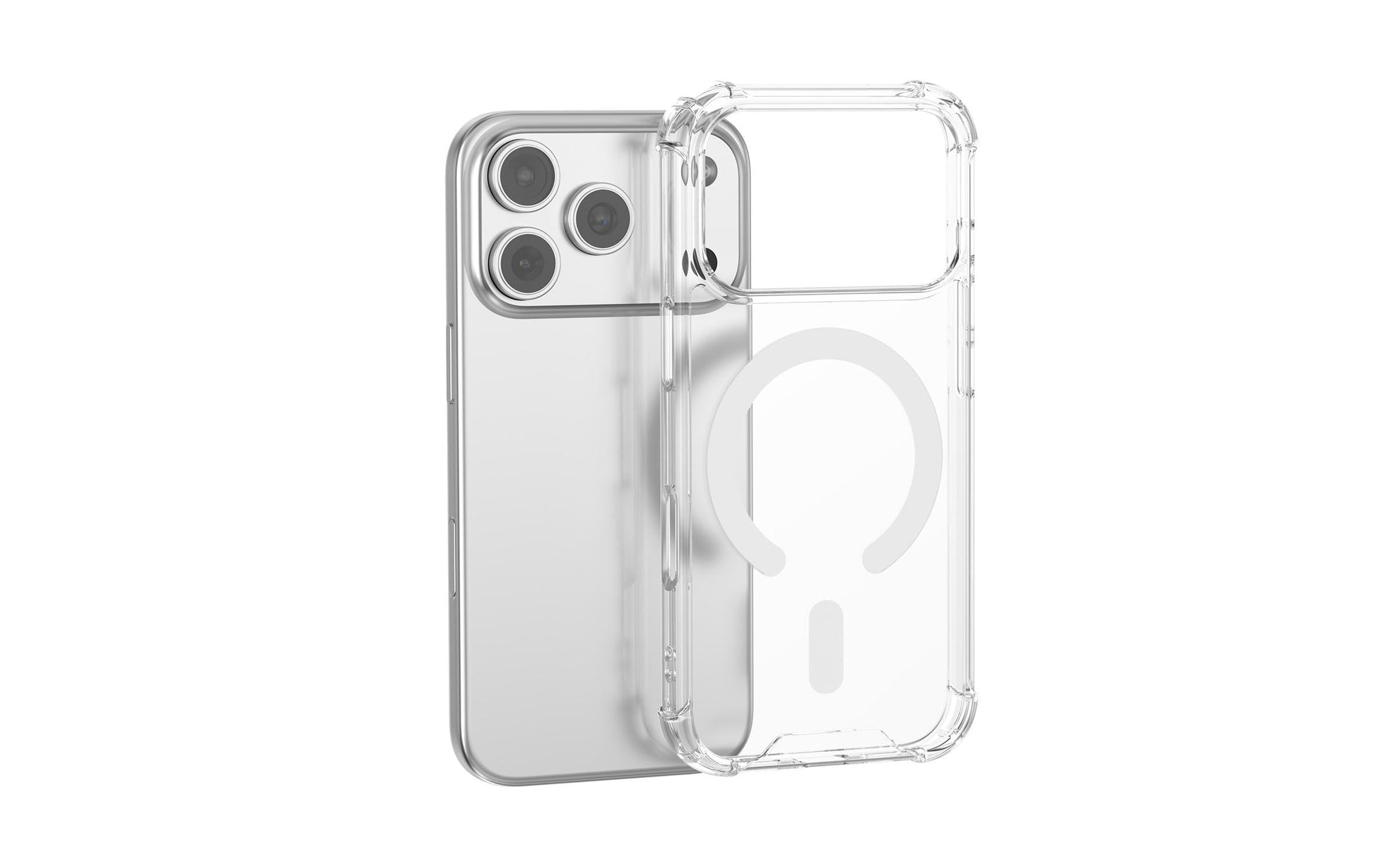 4smarts Ibiza Backcover – für Apple iPhone 17 Pro, MagSafe, PC+TPU, Transparent