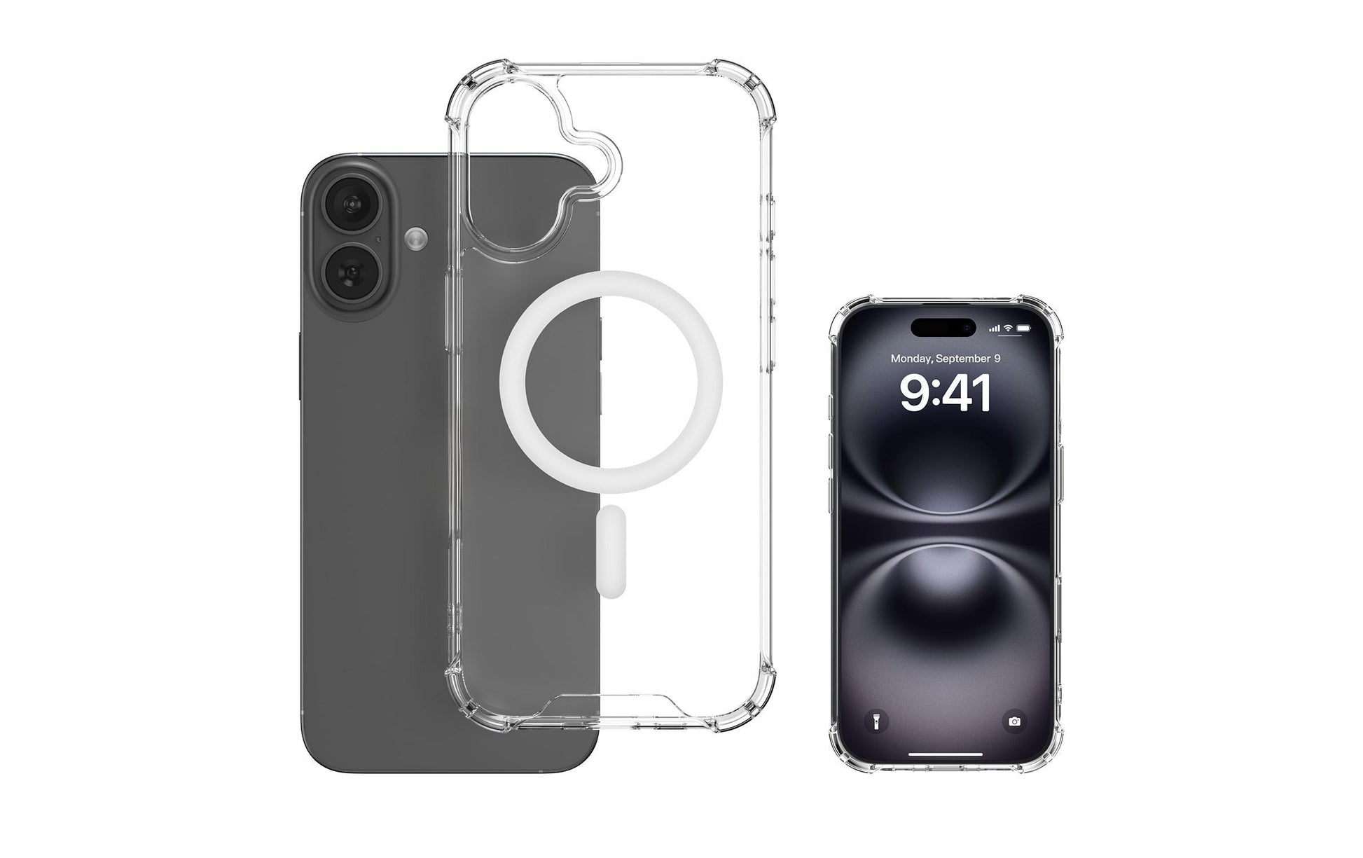 4smarts Ibiza Backcover – für Apple iPhone 17, MagSafe, PC+TPU, Transparent