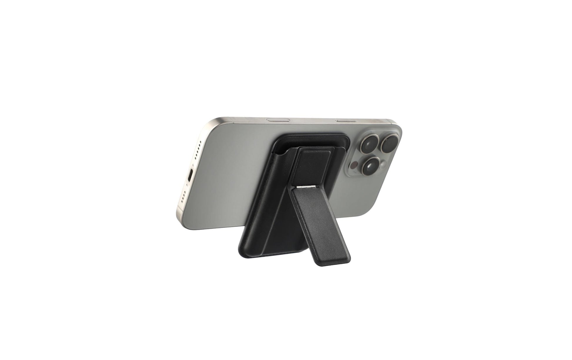 4smarts Magnet Wallet mit Kickstand – Kartenhalter/Wallet – magnetische Befestigung, RFID-Leseschutz – Schwarz