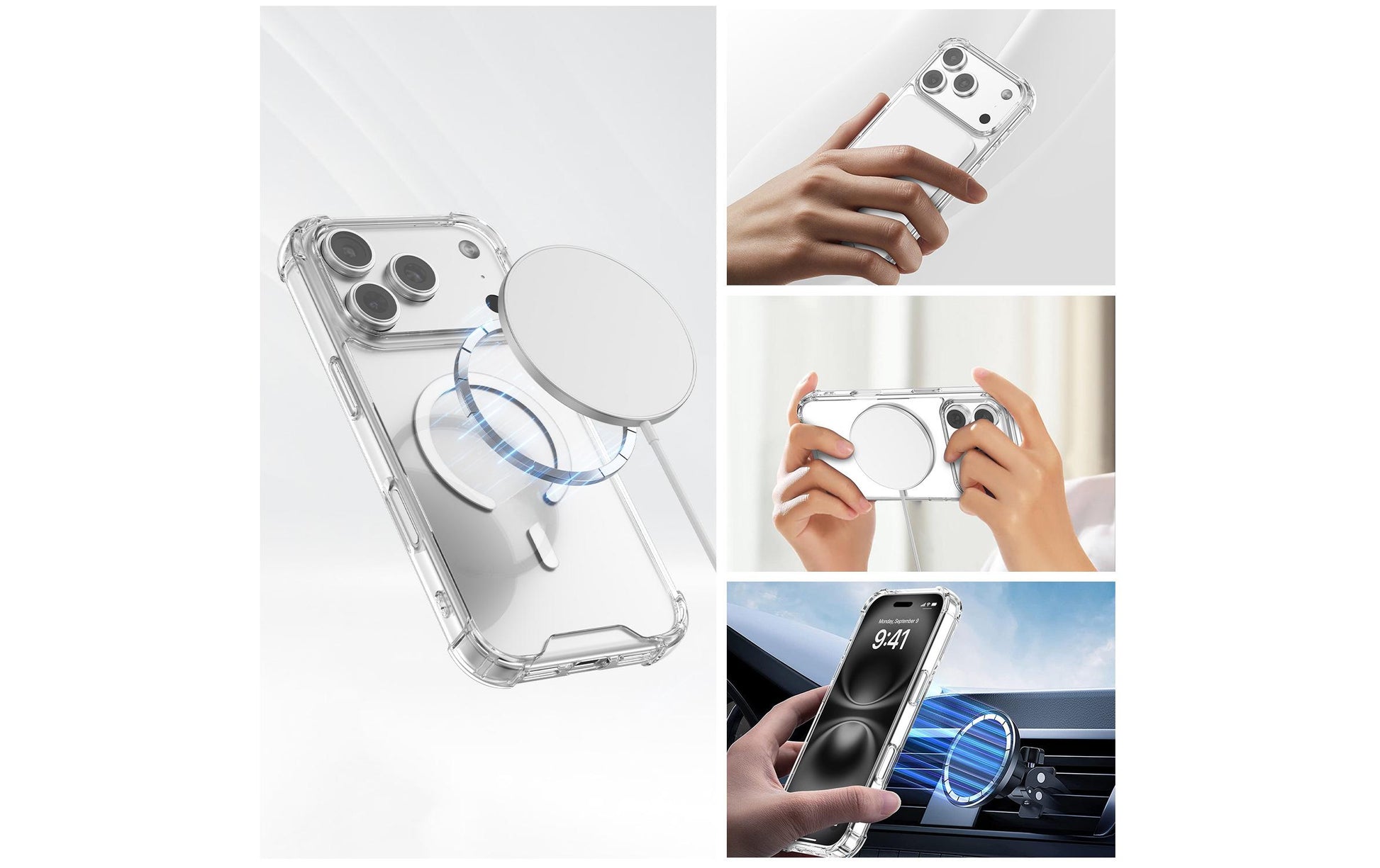 4smarts Ibiza Backcover – für Apple iPhone 17 Pro Max, MagSafe, PC+TPU, Transparent
