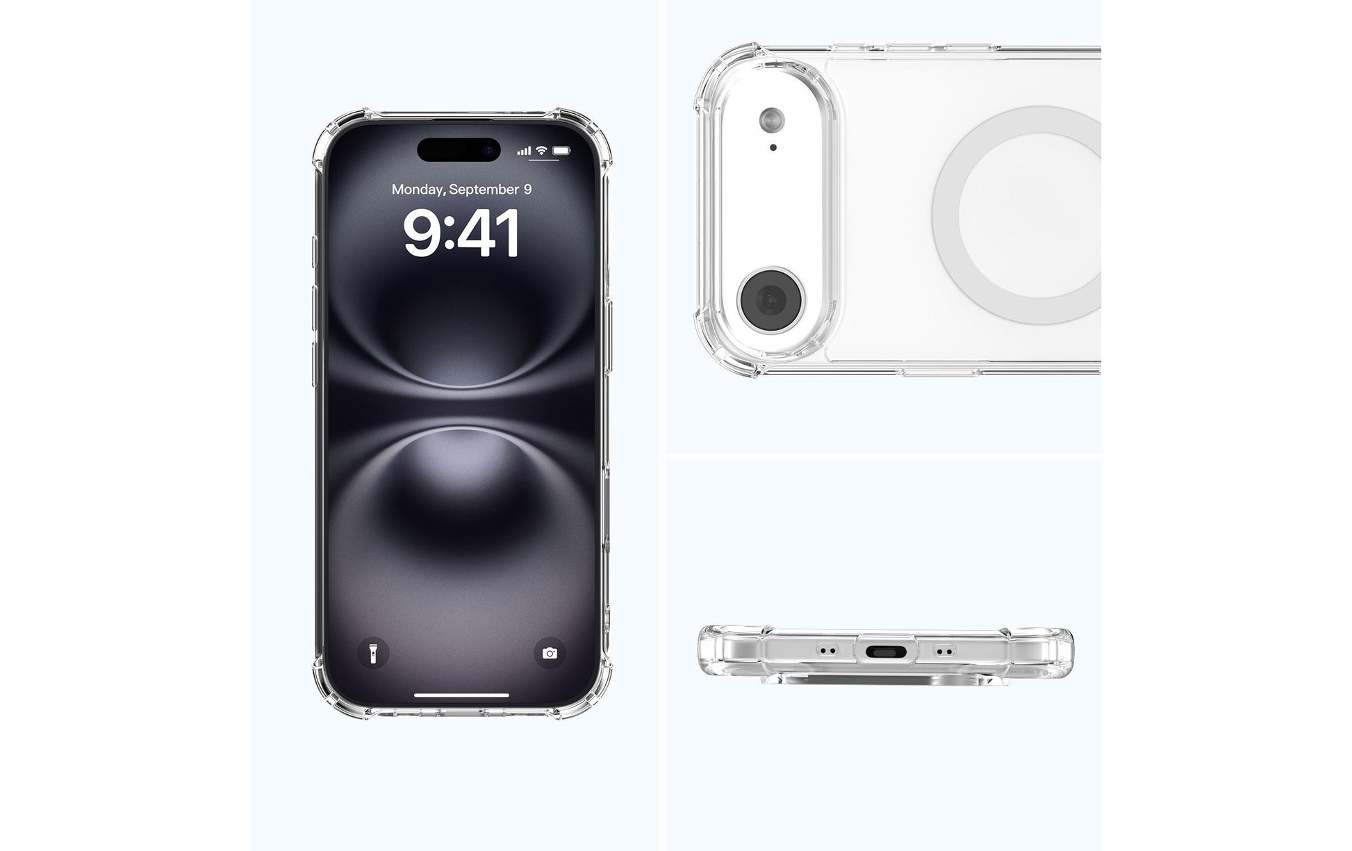 4smarts Ibiza Backcover – für Apple iPhone 17 Air, MagSafe, PC+TPU, Transparent