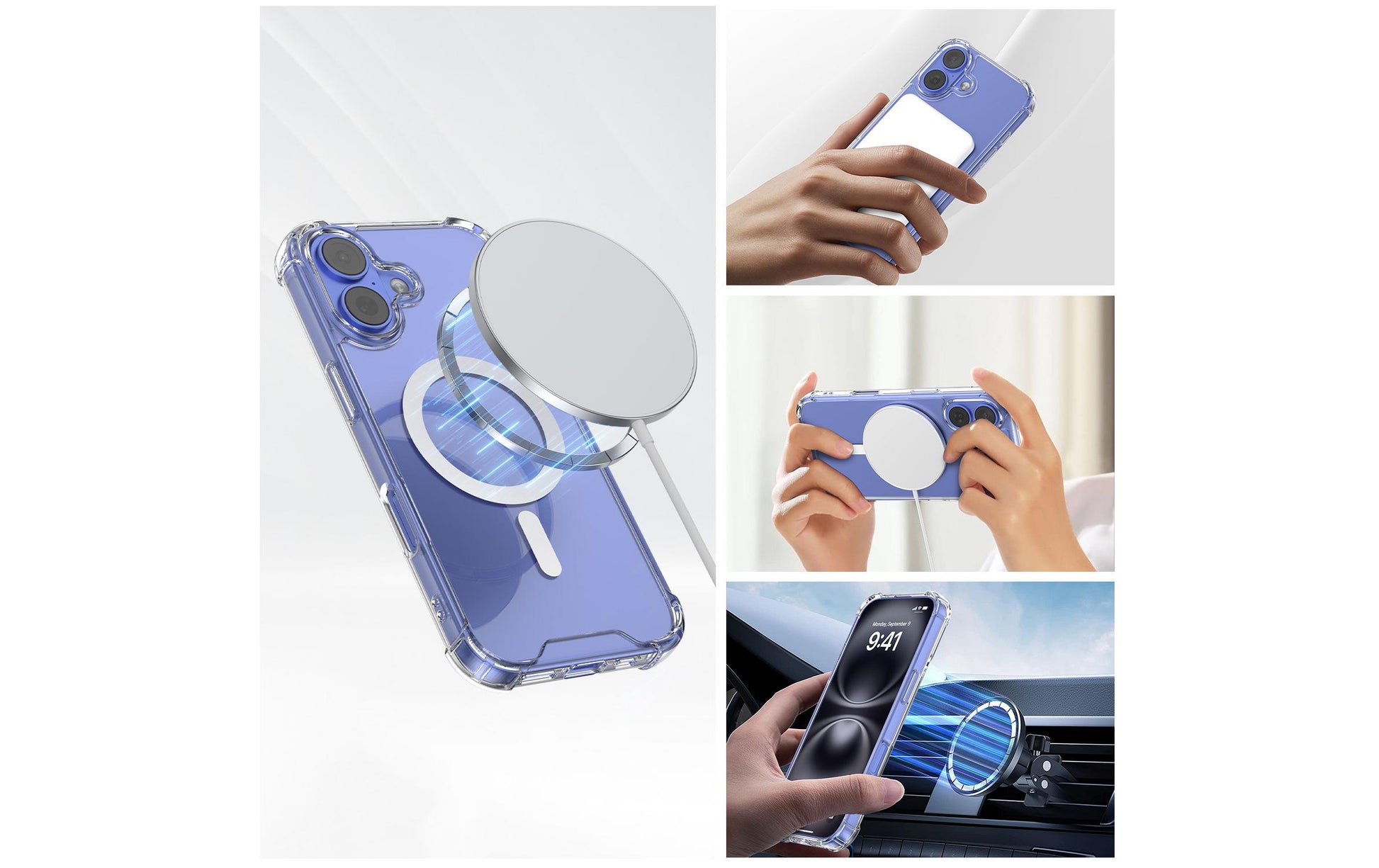 4smarts Ibiza Backcover – für Apple iPhone 17, MagSafe, PC+TPU, Transparent