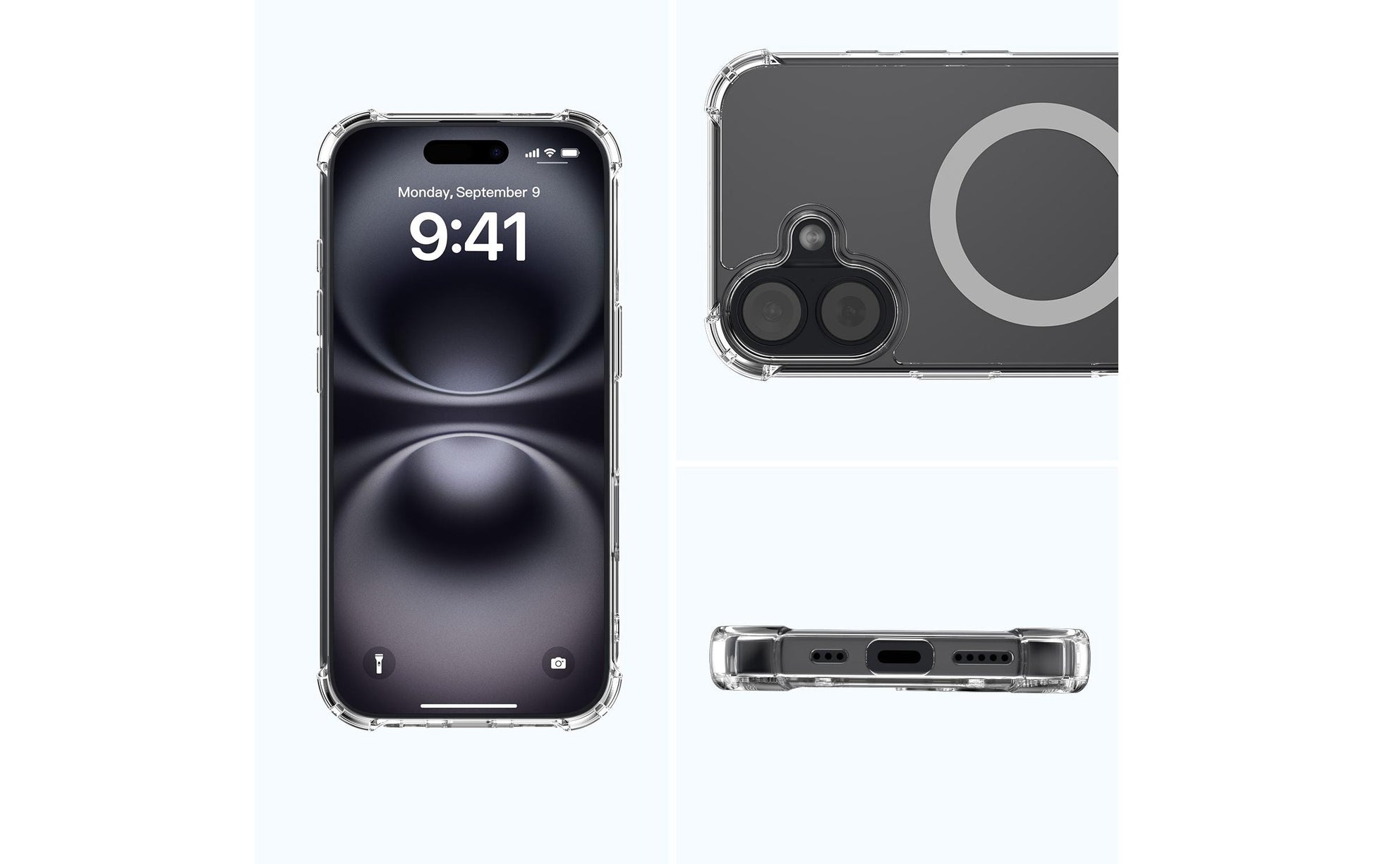 4smarts Ibiza Backcover – für Apple iPhone 17, MagSafe, PC+TPU, Transparent