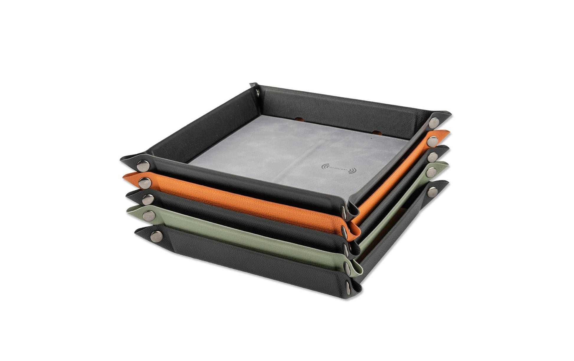 4smarts Smarttray Ladeset – 20 W, 2× USB-C, Qi, faltbar – für Smartphones, Universal