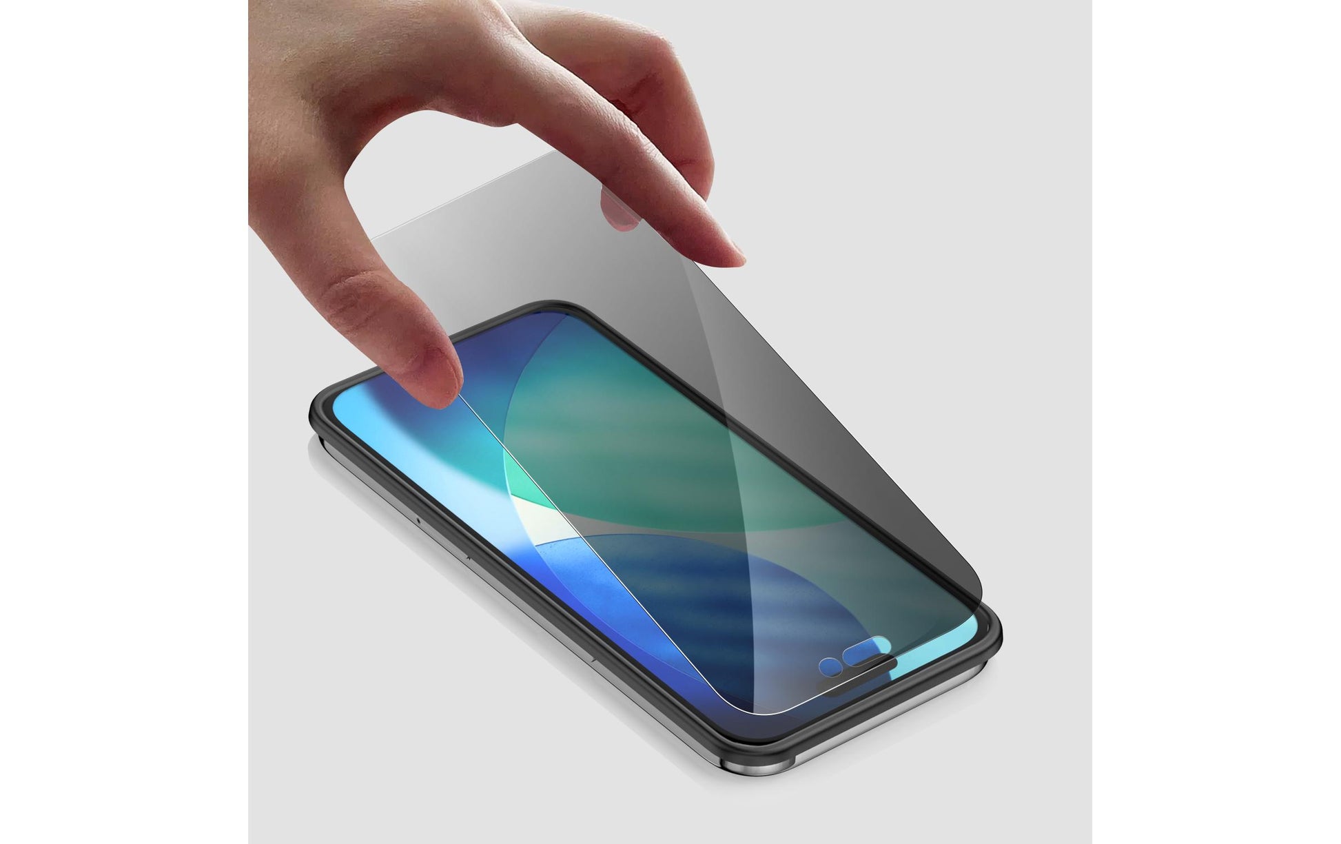 4smarts Privacy-Filter (Panzerglas), Case Friendly – für iPhone 17 – mit Applikator
