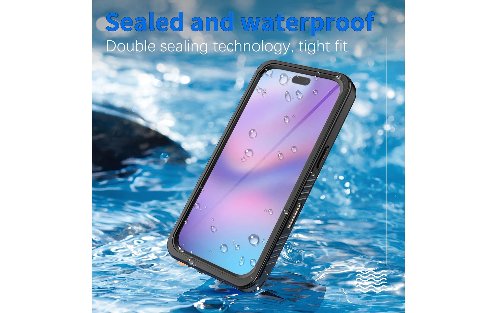 4smarts Wasserdichte Smartphone-Tasche – für Apple iPhone 17 Pro – Schwarz