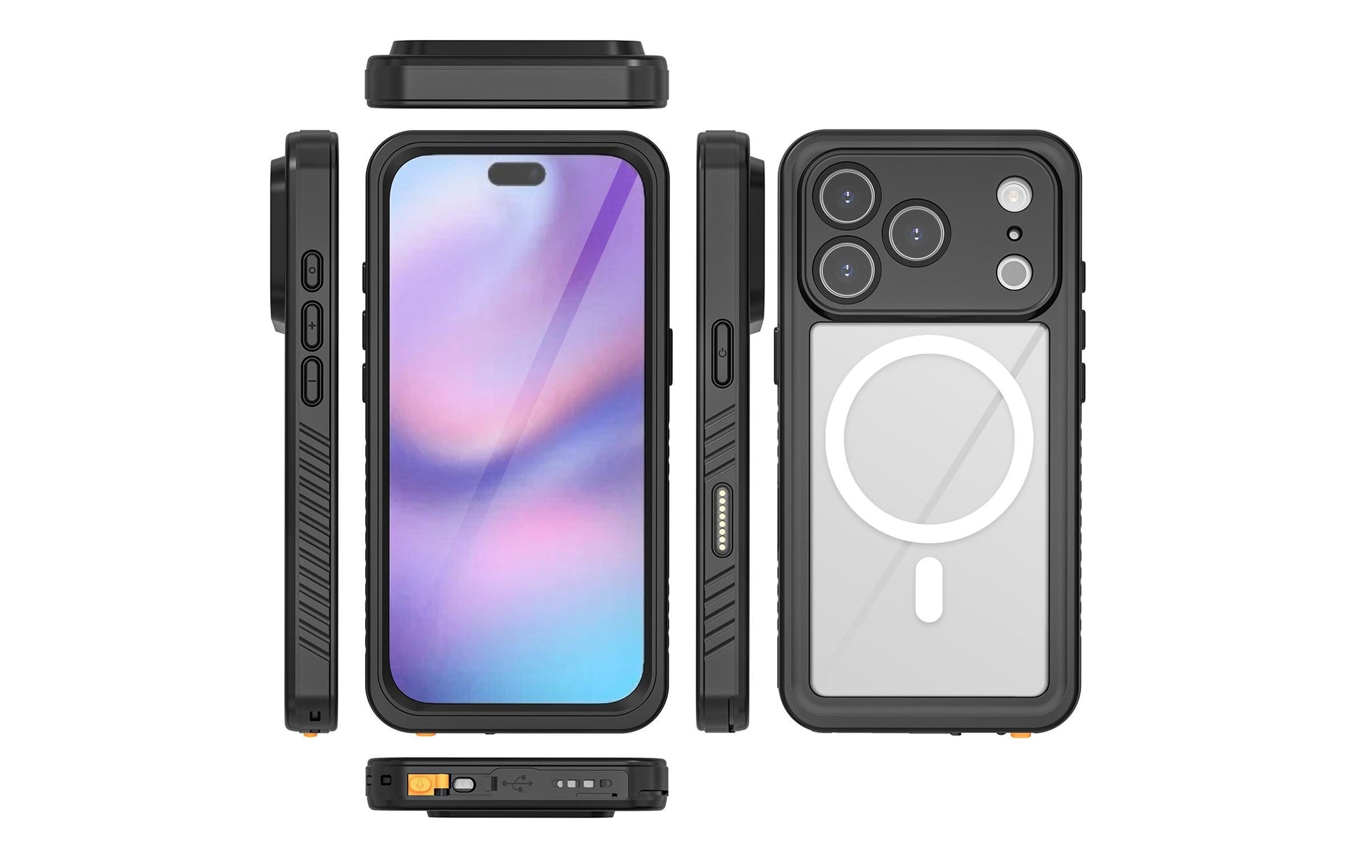 4smarts Wasserdichte Smartphone-Tasche – für Apple iPhone 17 Pro – Schwarz