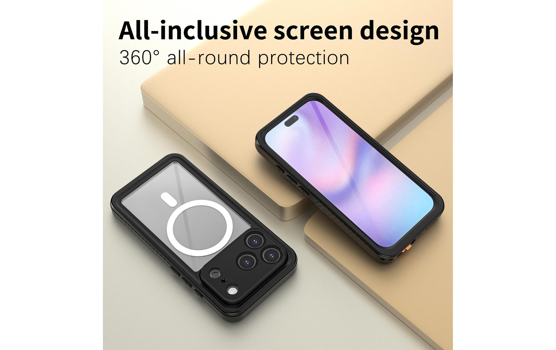 4smarts Wasserdichte Smartphone-Tasche – für Apple iPhone 17 Pro – Schwarz