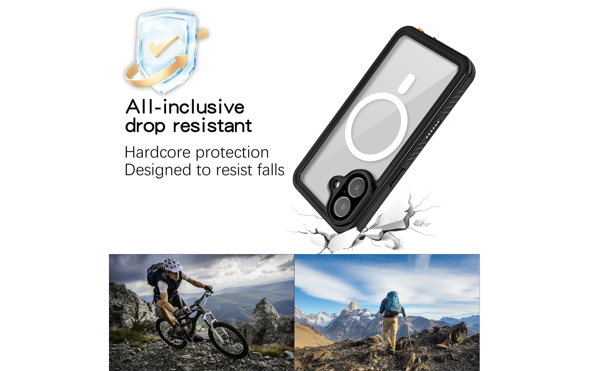 4smarts Backcover – für Apple iPhone 17 – schwarz – PC – MagSafe kompatibel, wasserdicht
