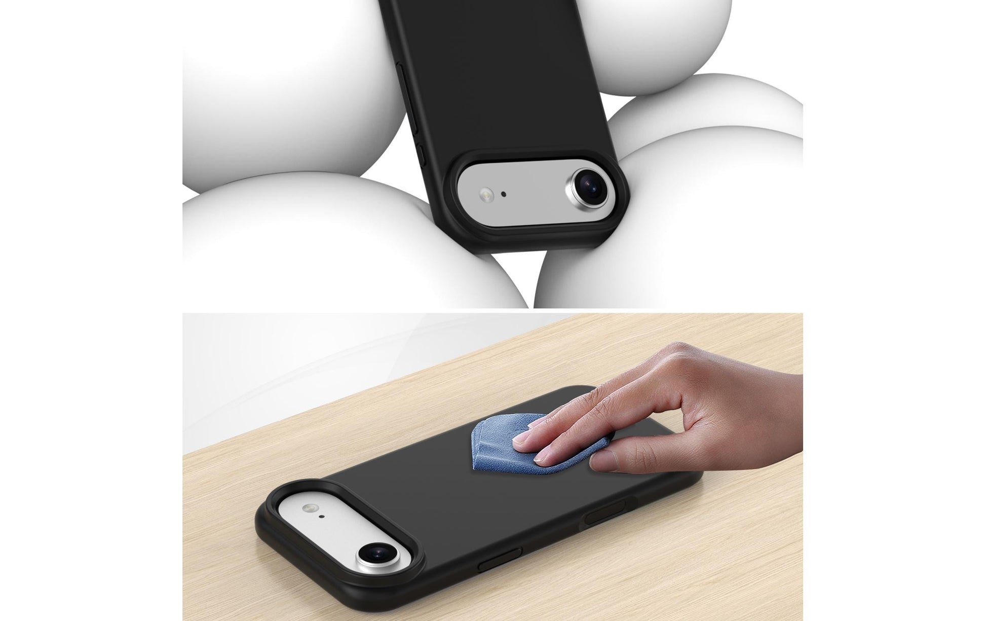 4smarts Backcover – für Apple iPhone 17 Air – MagSafe, Silikon, Schwarz