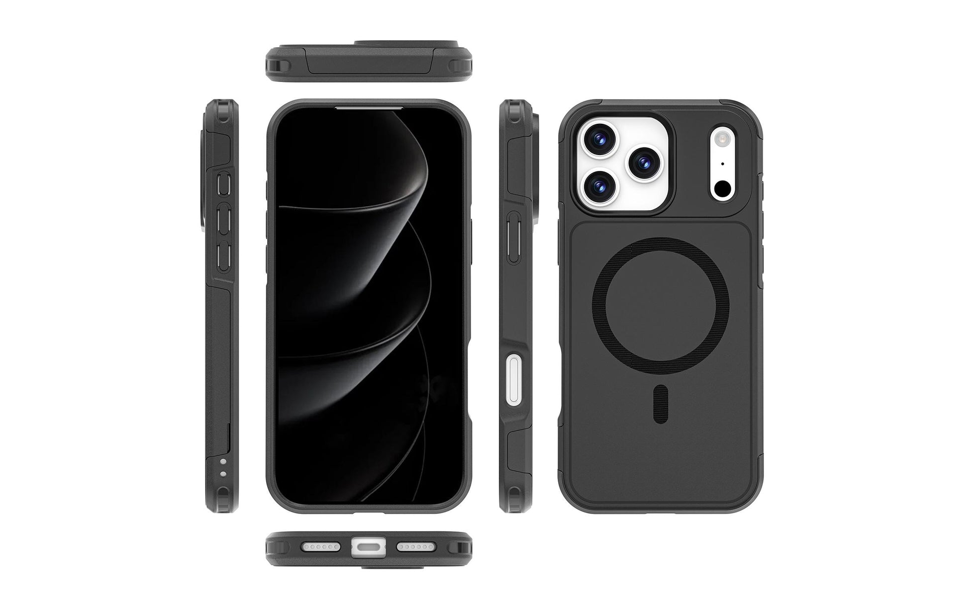 4smarts Backcover – für Apple iPhone 17 Pro Max – schwarz – TPU/PC – MagSafe-kompatibel