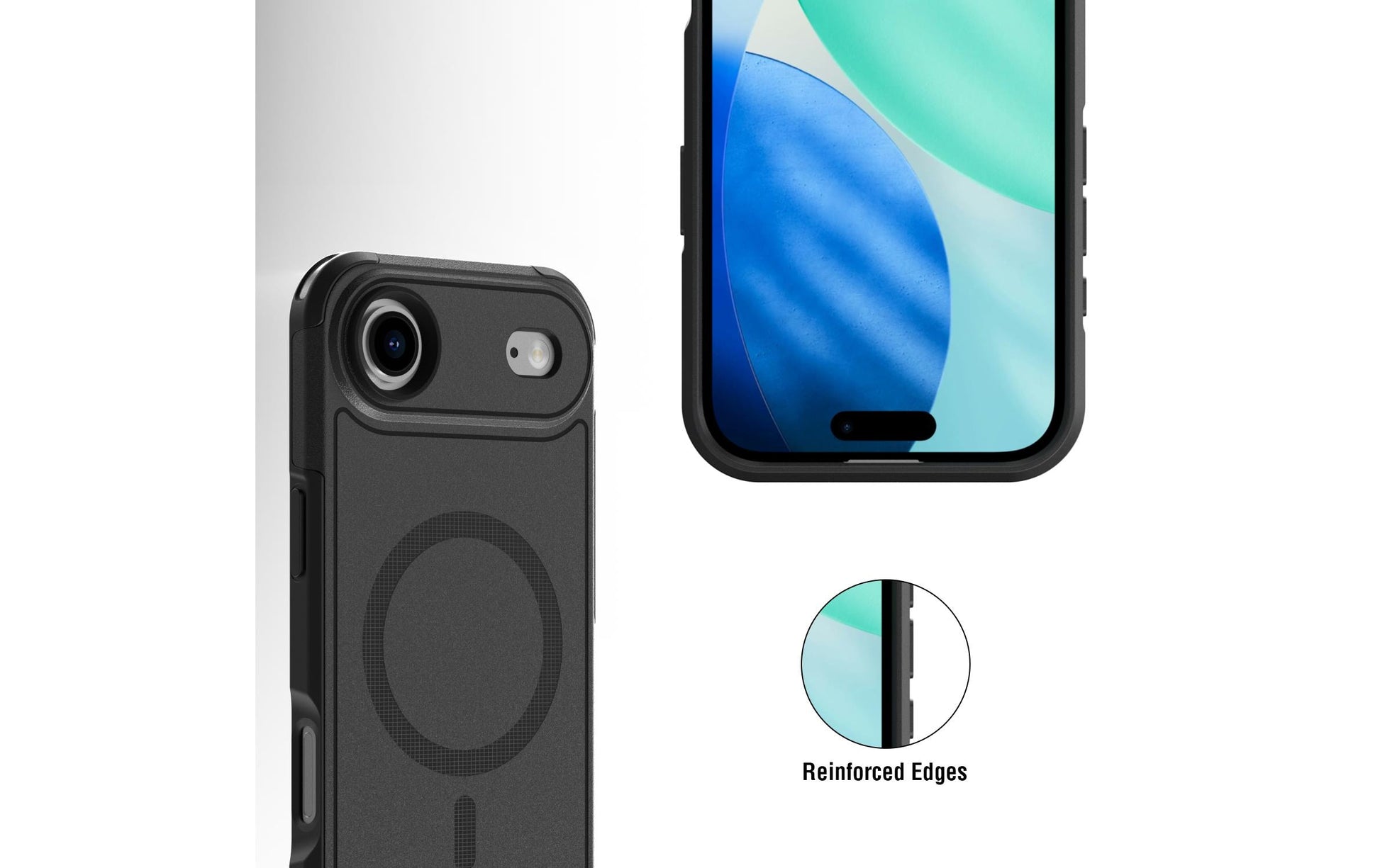 4smarts Backcover – für Apple iPhone 17 Air – schwarz – TPU/PC – MagSafe-kompatibel