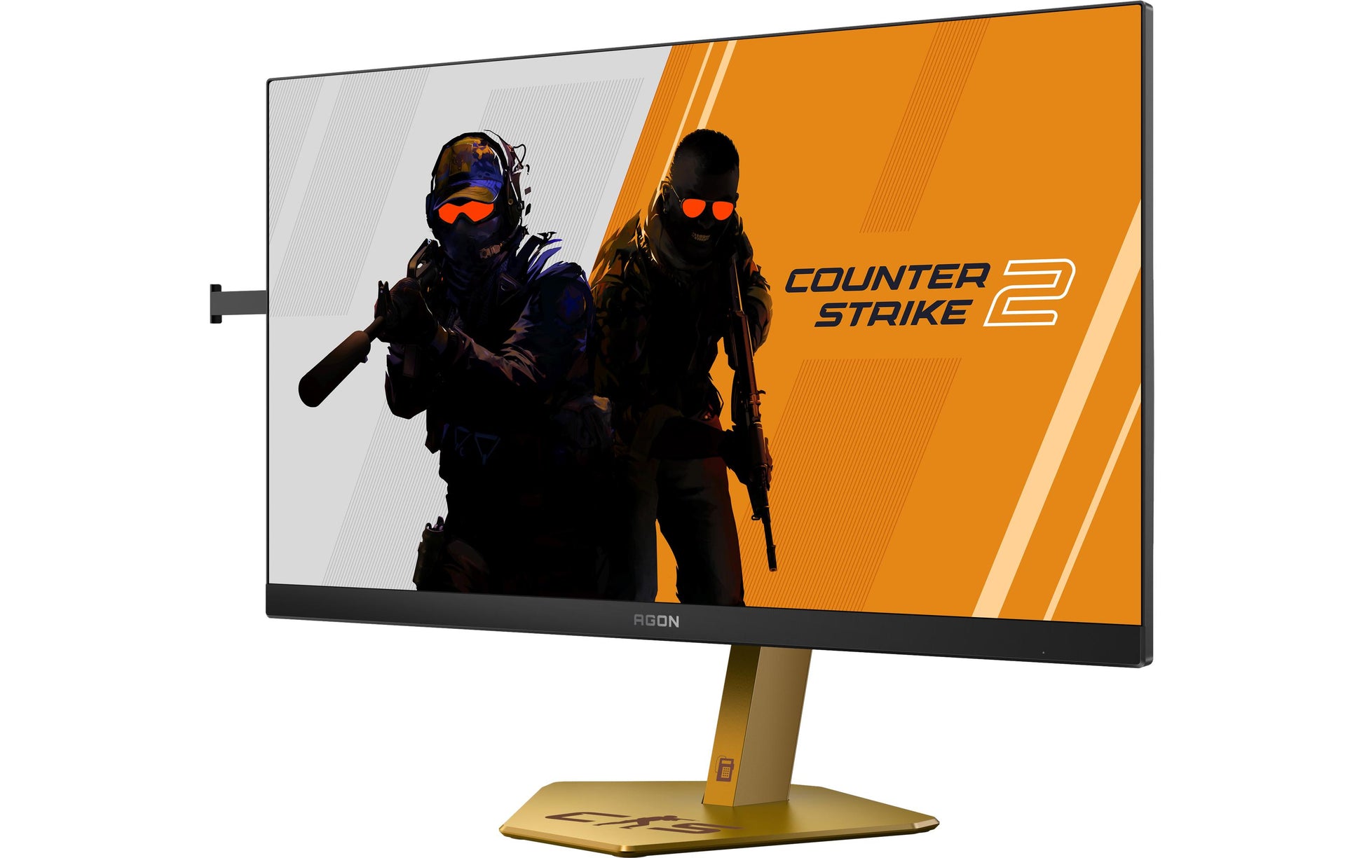 AOC CS24A – Monitor, 24,1", 500 cd/m², Webcam, USB-Hub, Lautsprecher, Adaptive Sync, VESA 100 × 100, Schwarz