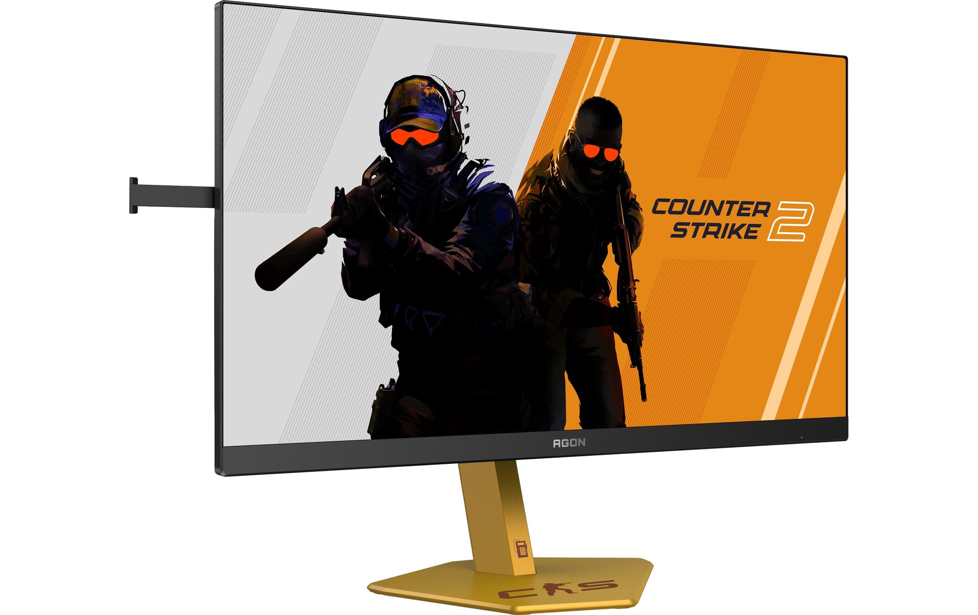 AOC CS24A – Monitor, 24,1", 500 cd/m², Webcam, USB-Hub, Lautsprecher, Adaptive Sync, VESA 100 × 100, Schwarz