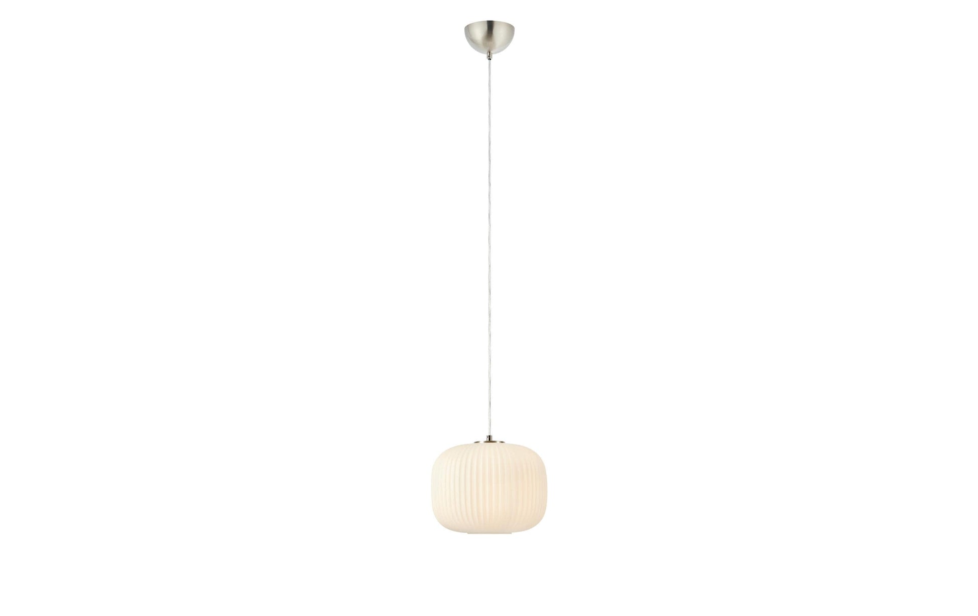 Markslöjd Pendelleuchte Sober – Ø 25 × 21 cm, 40 W, weiss/nickel, exkl. E27