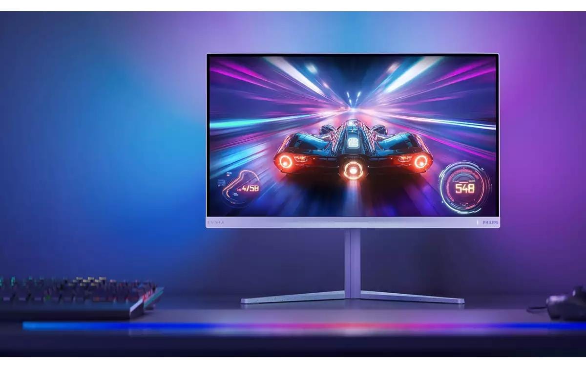 Philips 27M2N6501L/00 – Monitor, 26,5", 2560 × 1440 (WQHD), OLED, 240 Hz, 250 cd/m², VESA 100 × 100, Weiss