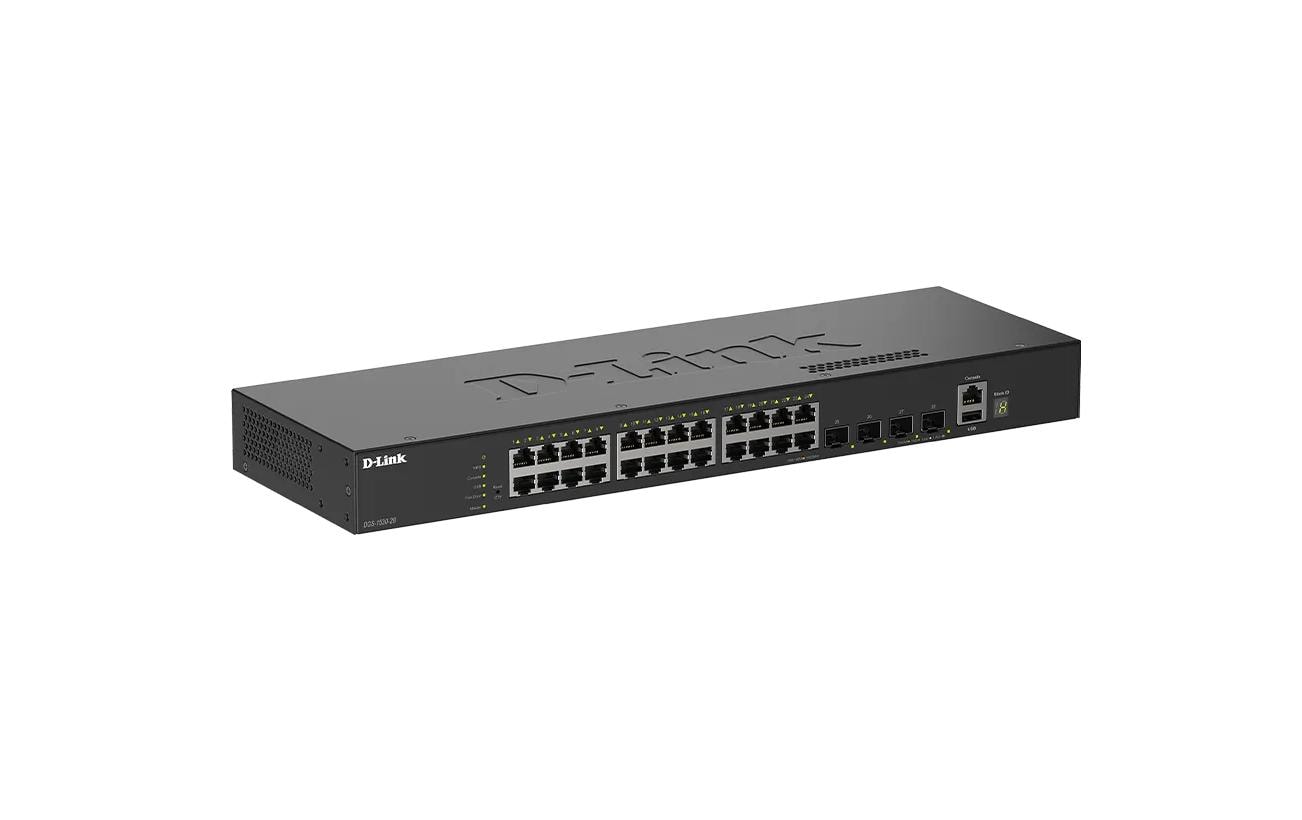 D-Link DGS-1010MP/E – Managed Switch – 10×GbE, 1×SFP, L2, PoE+ 125 W, 19" Rack