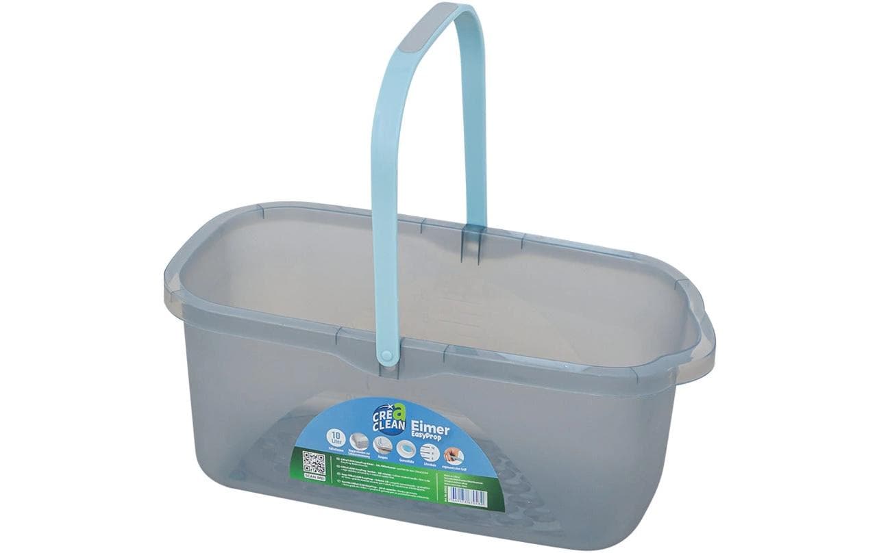 CREaCLEAN Putzeimer – 10 l, PP/TPR, grau