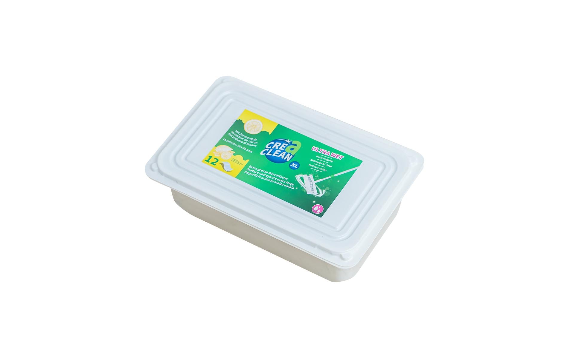 CREaCLEAN Feuchte Reinigungstücher Ultra Wet XL – 38,5 × 22 cm – 12 Stk.