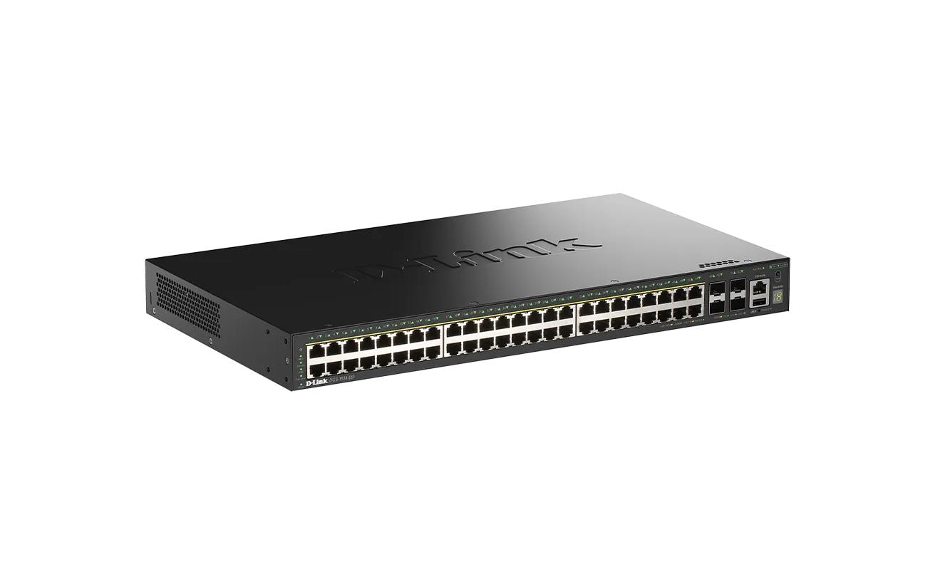 D-Link DMS-1024/E – Switch – 24×2.5G, 4×SFP+, L2, PoE+ 370 W, 1U