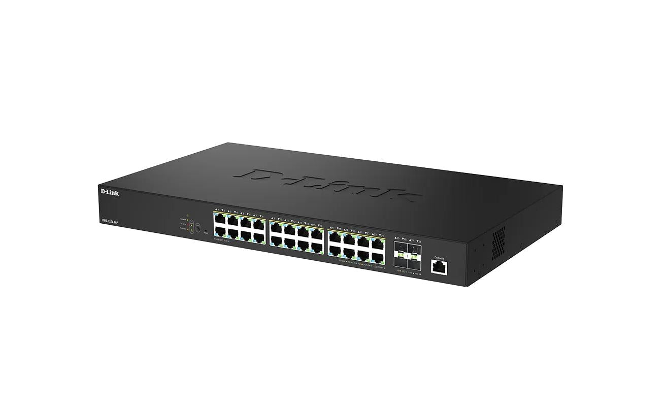 D-Link DMS-1250-28P/E – Managed Switch – 24×2.5G, 4×SFP+, L2, PoE 475 W, 1U