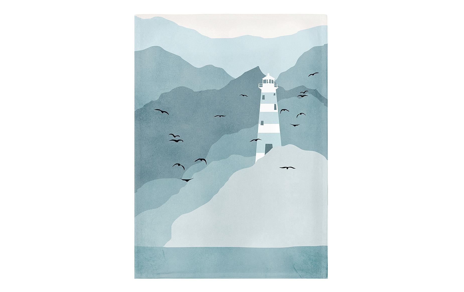 Chic-mic Lighthouse – Küchentuch 50 × 70 cm, Baumwolle, Weiss