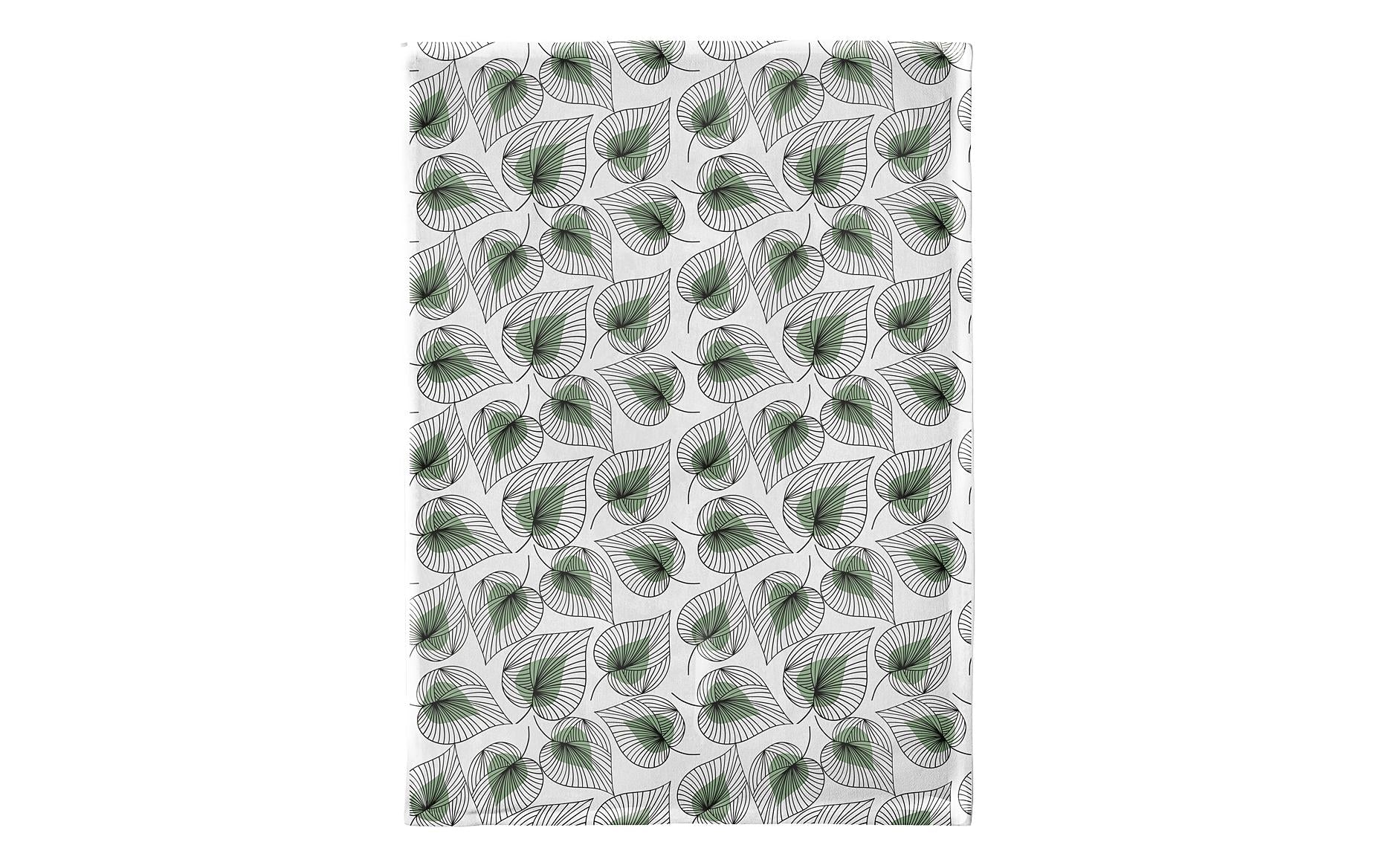 Chic-mic Küchentuch 50 × 70 cm, Baumwolle, Schwarz/Grün/Grau