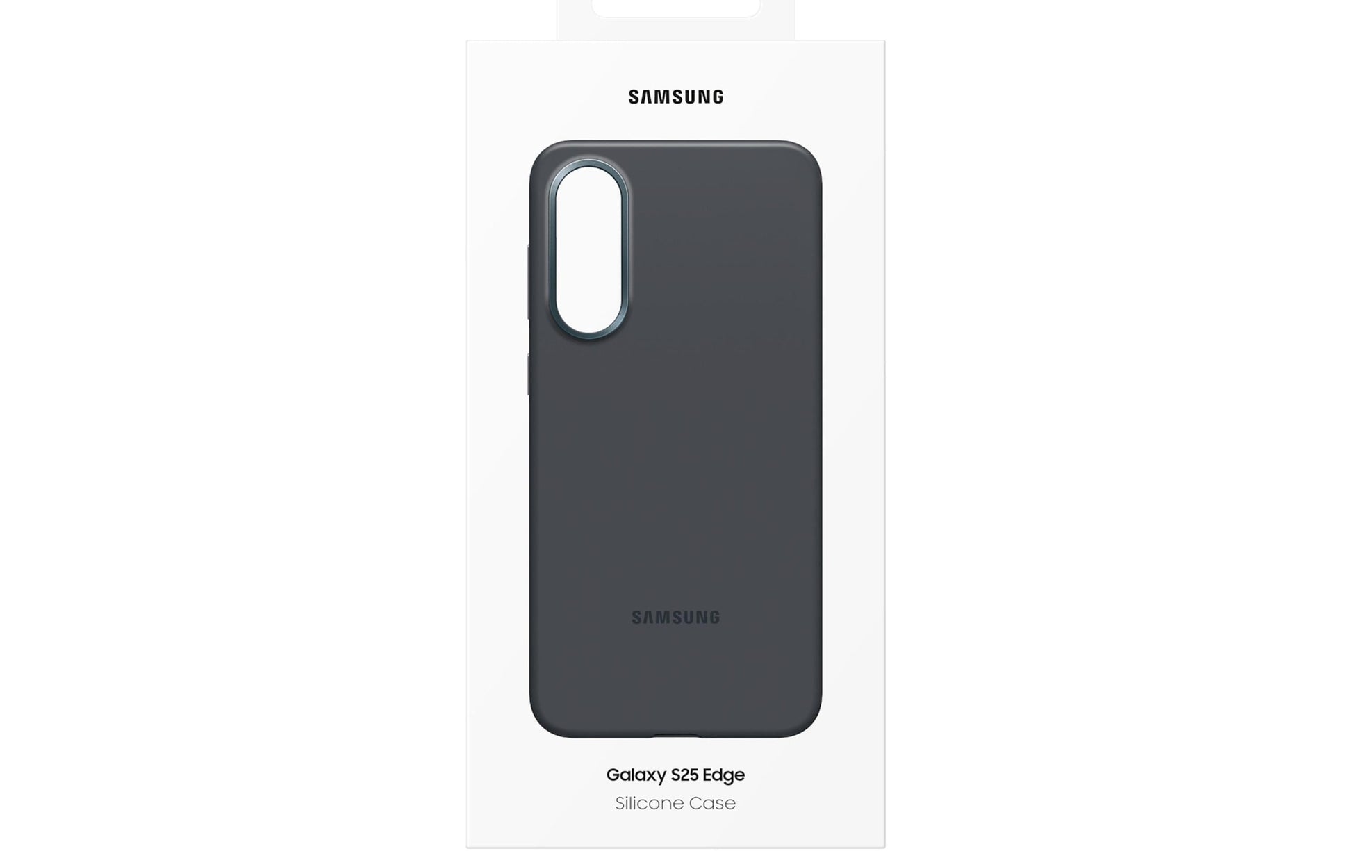 Samsung Backcover – für Samsung Galaxy S25 Edge, Silikon, Schwarz