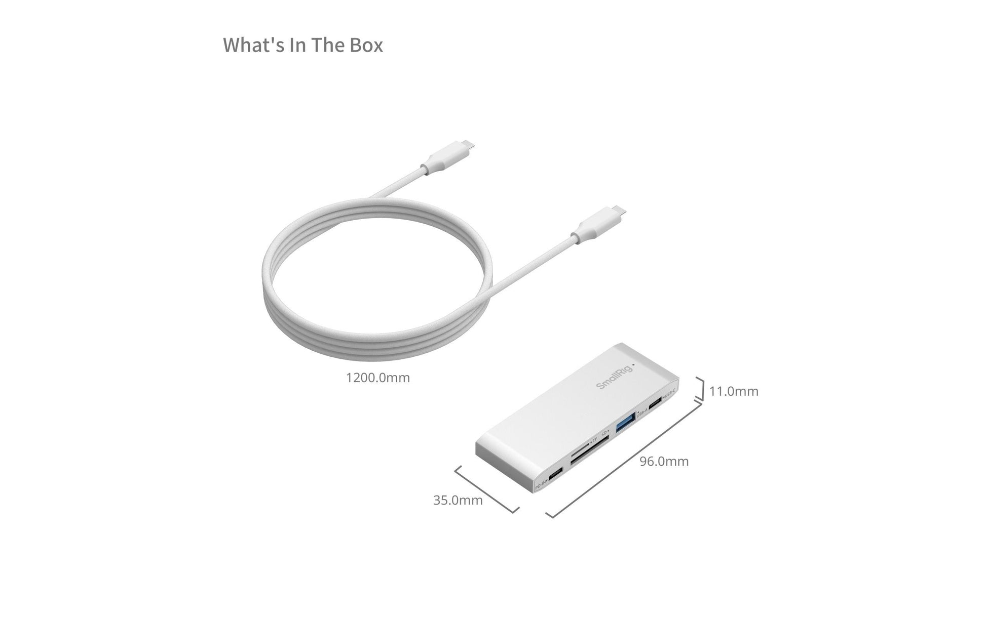 SmallRig 4746 Kartenleser – SD, microSD (SDHC/SDXC, microSDHC/microSDXC) – USB 3.2 Gen 1, 5,12 Gbit/s