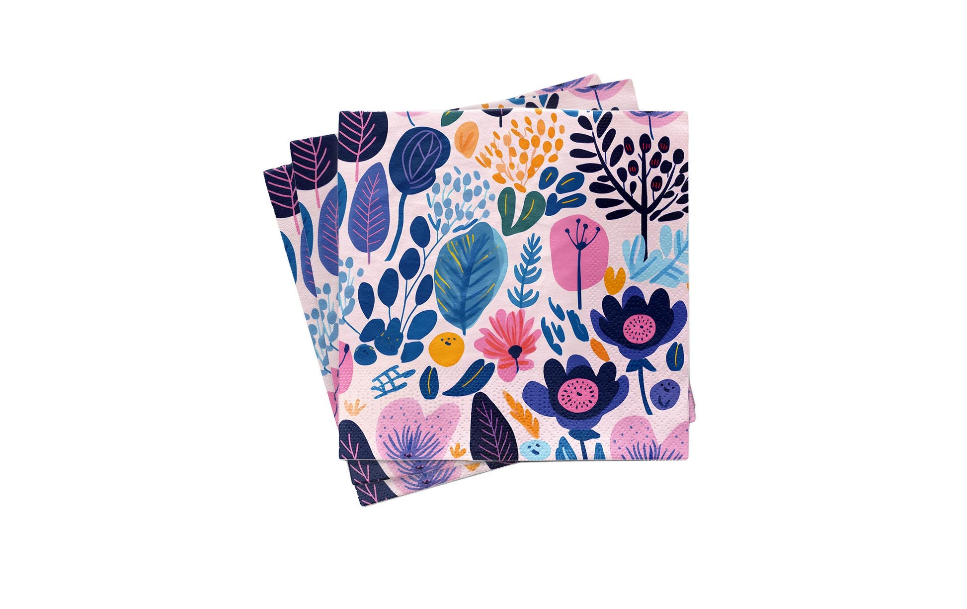 Chic-mic Chic Mic Servietten Blume – mehrfarbig – 33 × 33 cm, Bambuspapier, 3-lagig