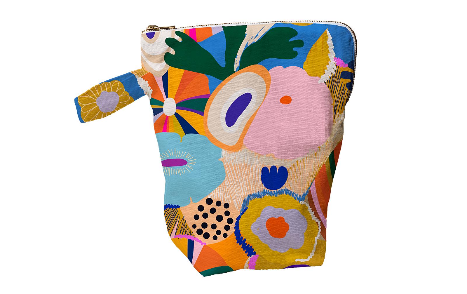 Chic-mic Stofftasche, Baumwolle, GOTS, Orange, 225×265×100 mm