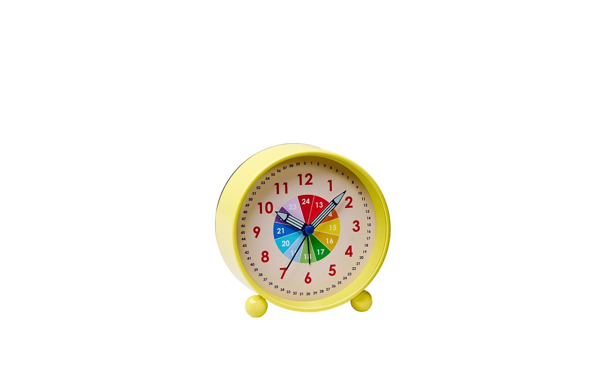 Chic-mic Chic Mic Kinder Lernwecker – Analog, Licht, Weckalarm, Ø 11 × 5,2 cm, Gelb, Kunststoff
