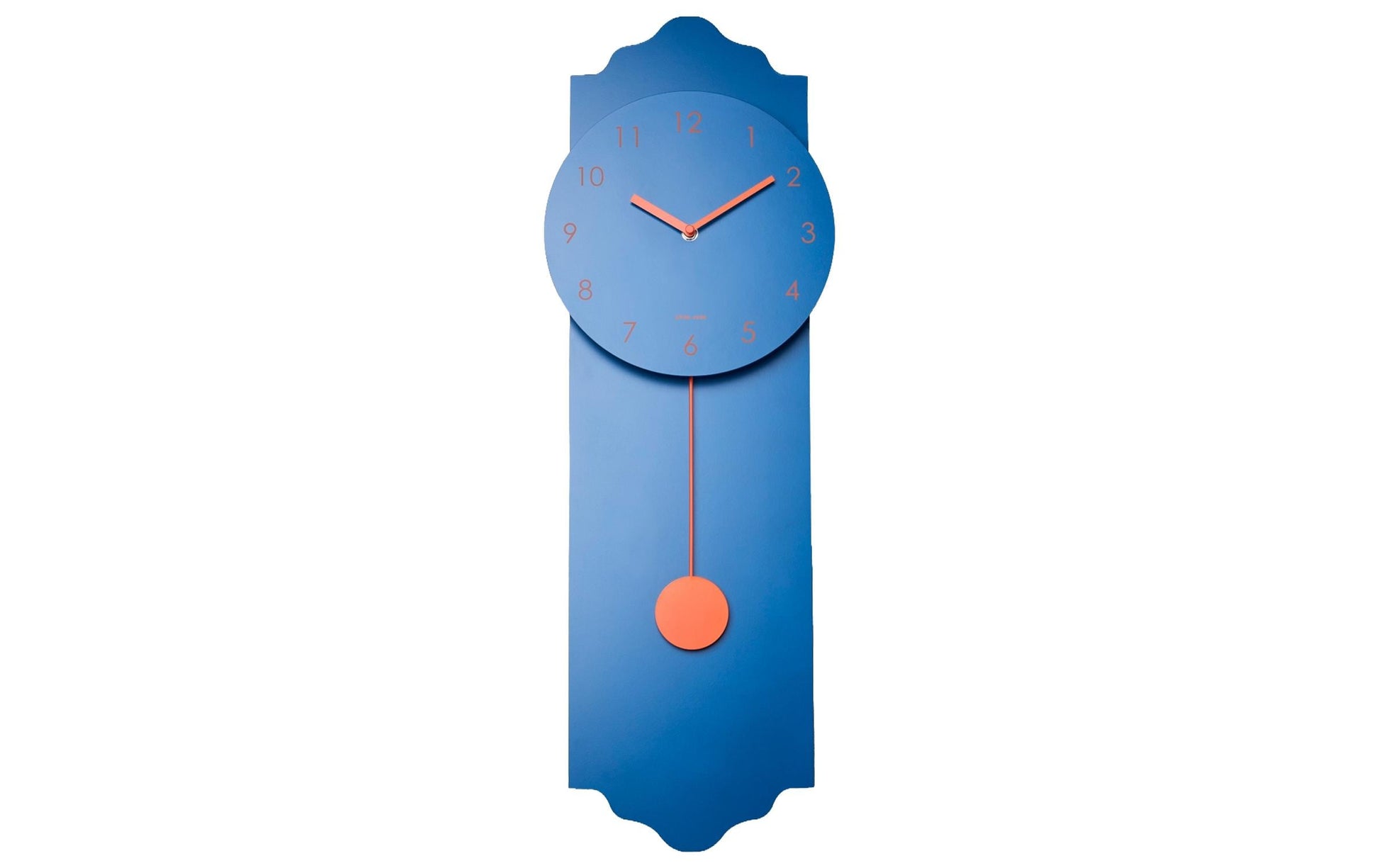 Chic-mic Wanduhr – Analog, lautlos, Ø 24 cm, blau, Holz