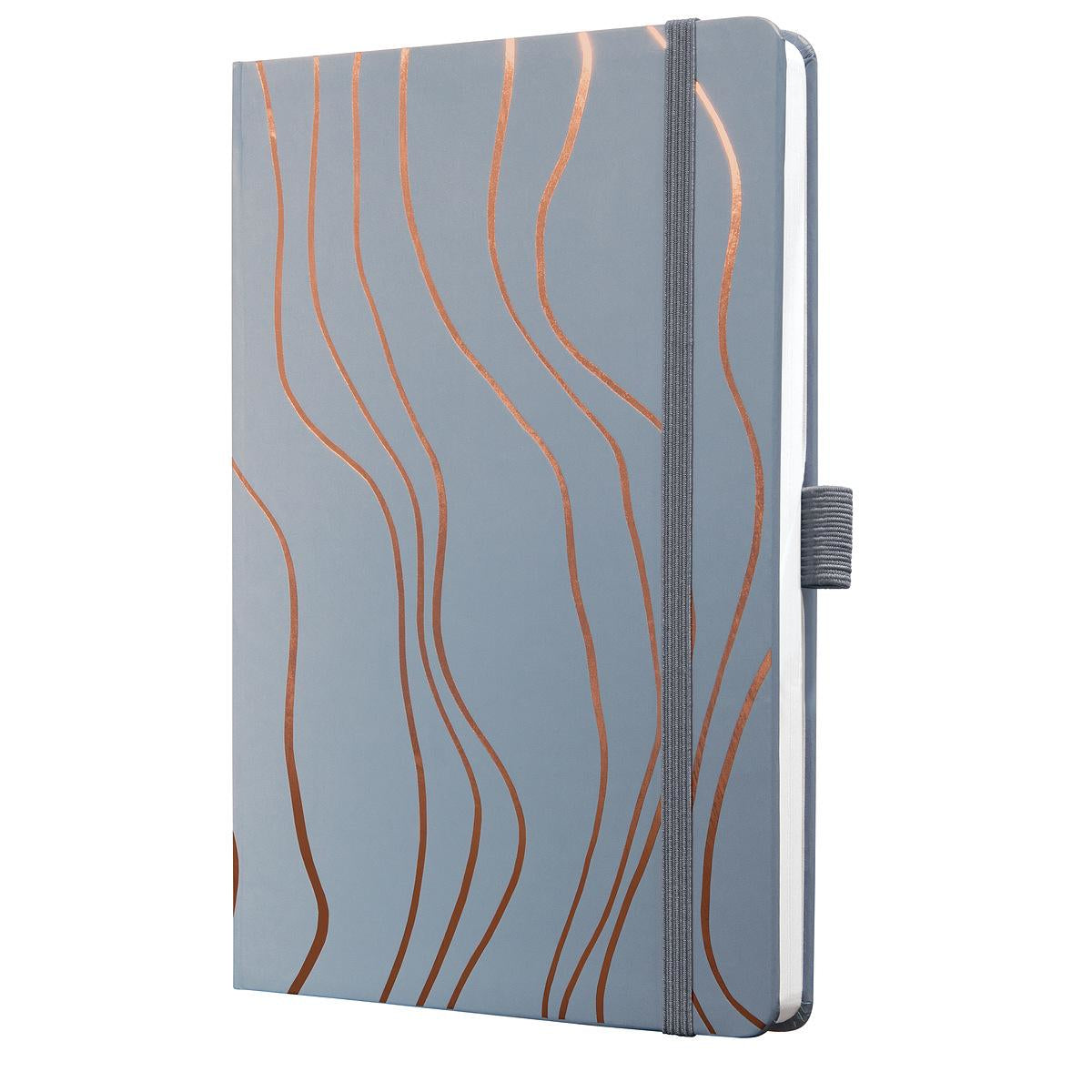 Sigel Notizbuch A5, liniert, Fadenheftung, Hardcover, 174 Seiten, perforiert, 80 g/m² – mehrfarbig