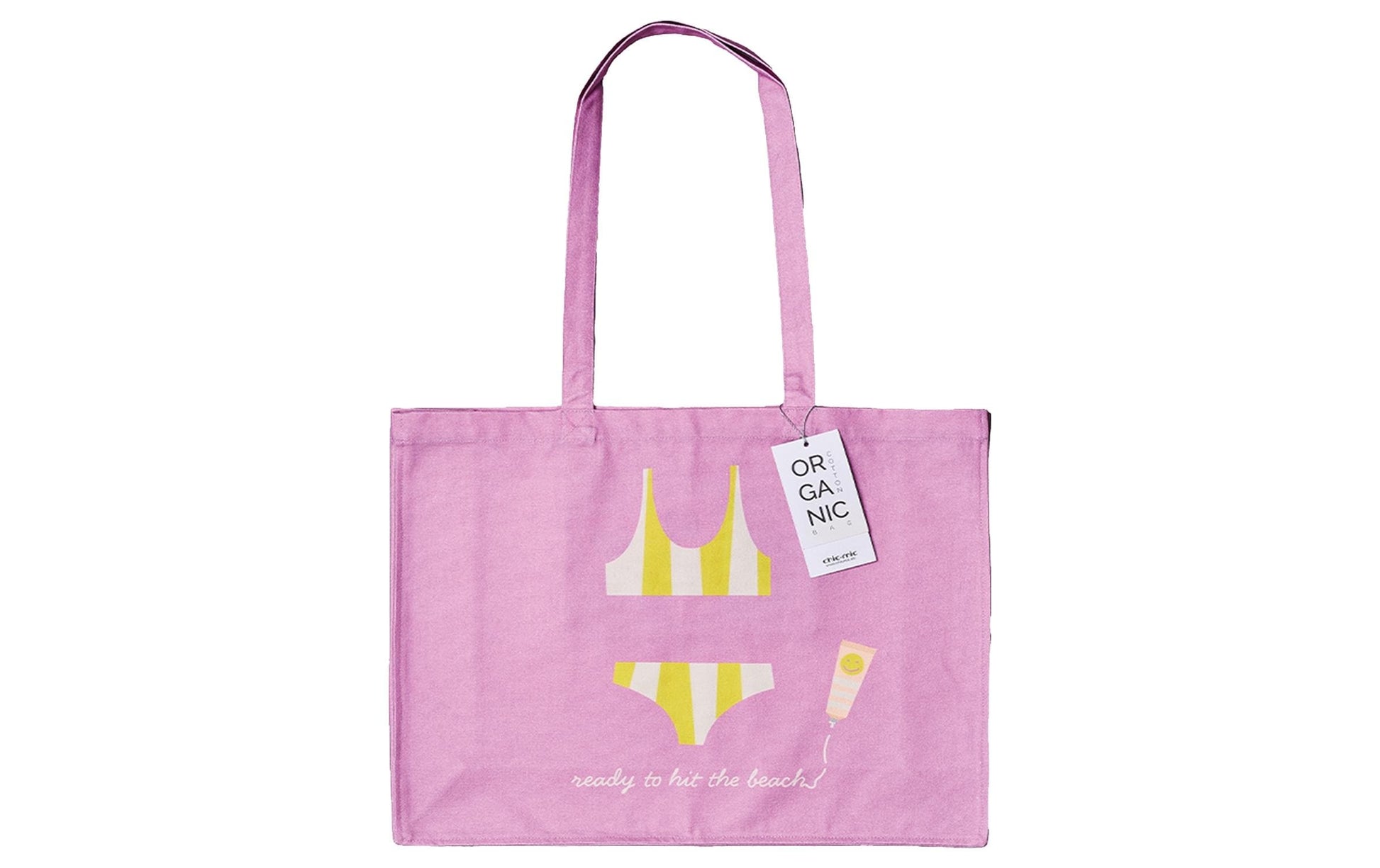 Chic-mic Stofftasche Bio-Baumwolle, Rosa, 480×420×140 mm