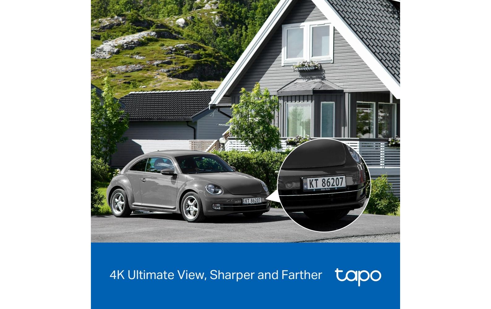 TP-Link Tapo C660 Solar Netzwerkkamera Kit – 4K, 8 MP, IP65, für Amazon Alexa, Weiss