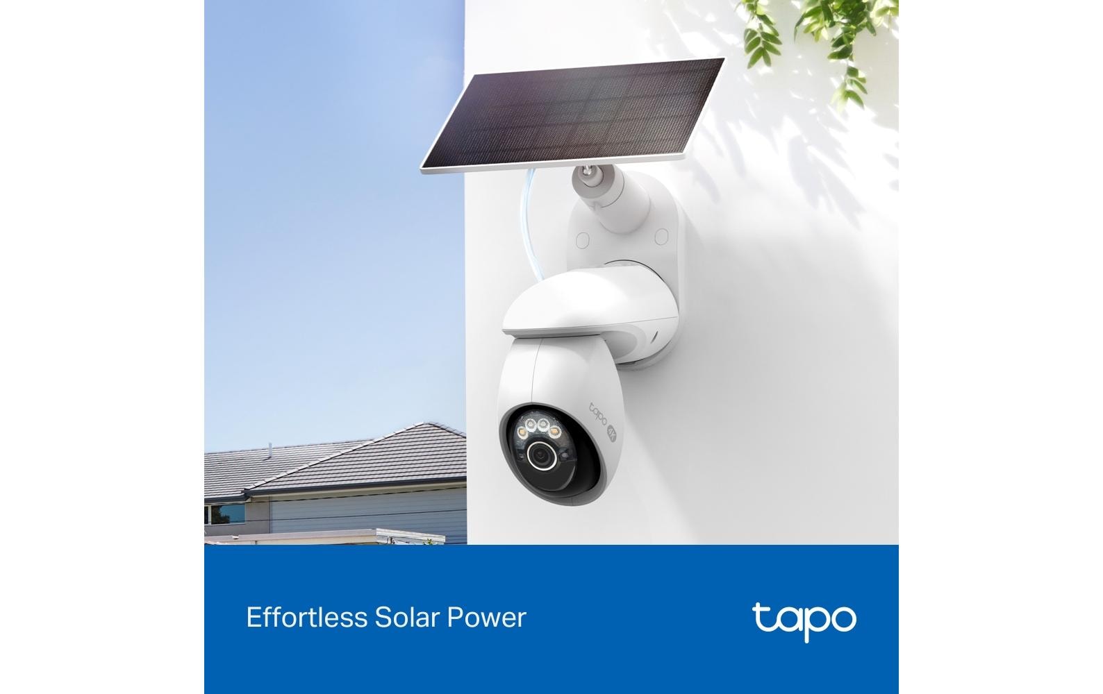 TP-Link Tapo C660 Solar Netzwerkkamera Kit – 4K, 8 MP, IP65, für Amazon Alexa, Weiss