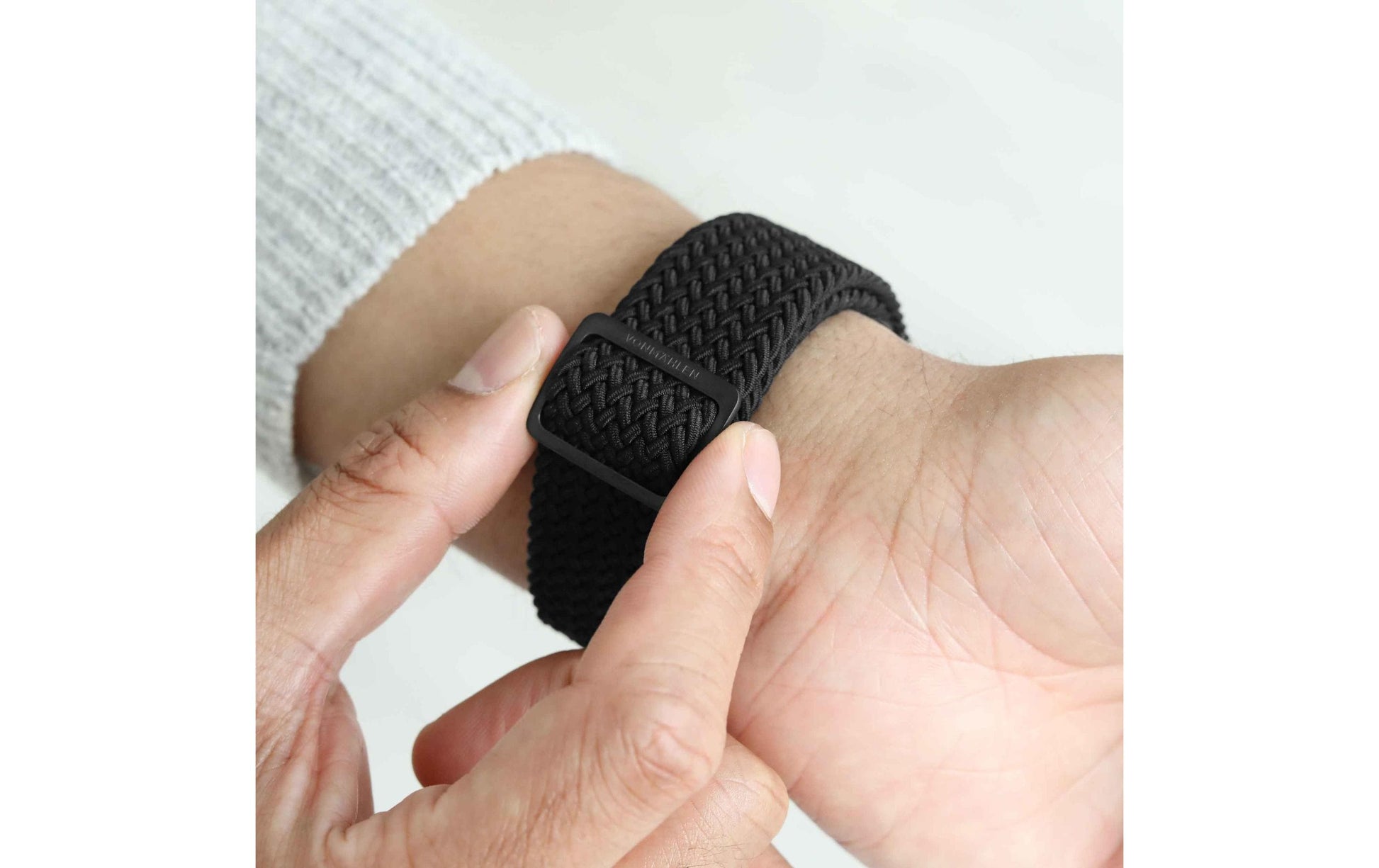 Vonmählen Woven Loop – Armband – für Apple Watch – Schwarz, One Size, Nylon