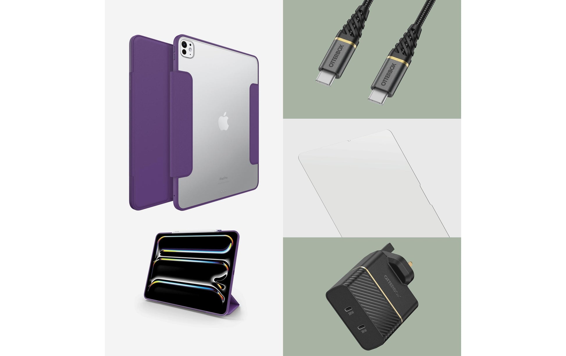 OtterBox Symmetry Folio Tablet-Hülle für iPad Pro 13" (M4) – Purpur