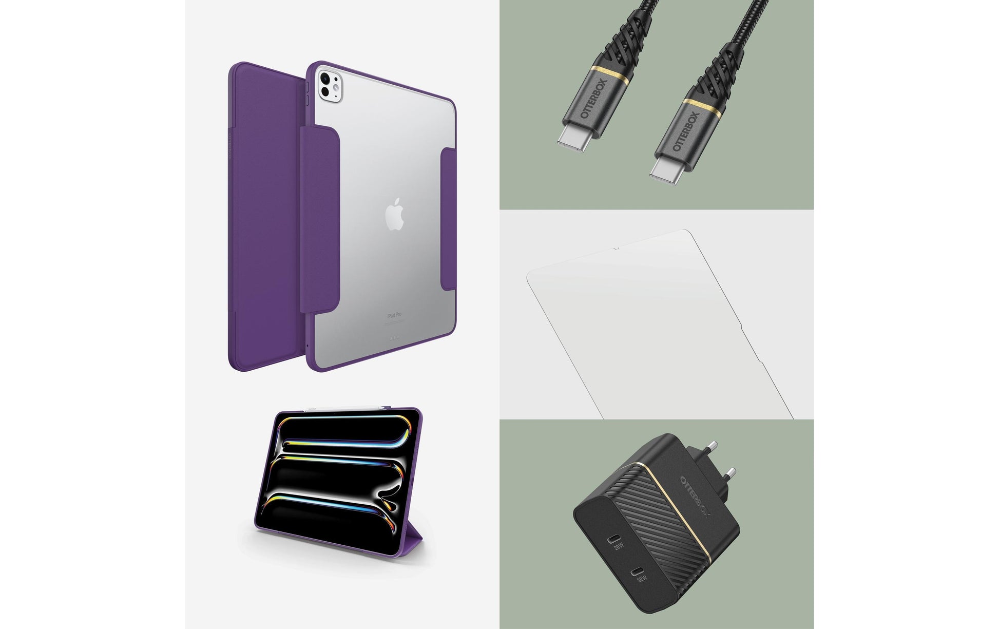 OtterBox Symmetry Folio Tablet-Hülle für iPad Pro 13" (M4) – Purpur