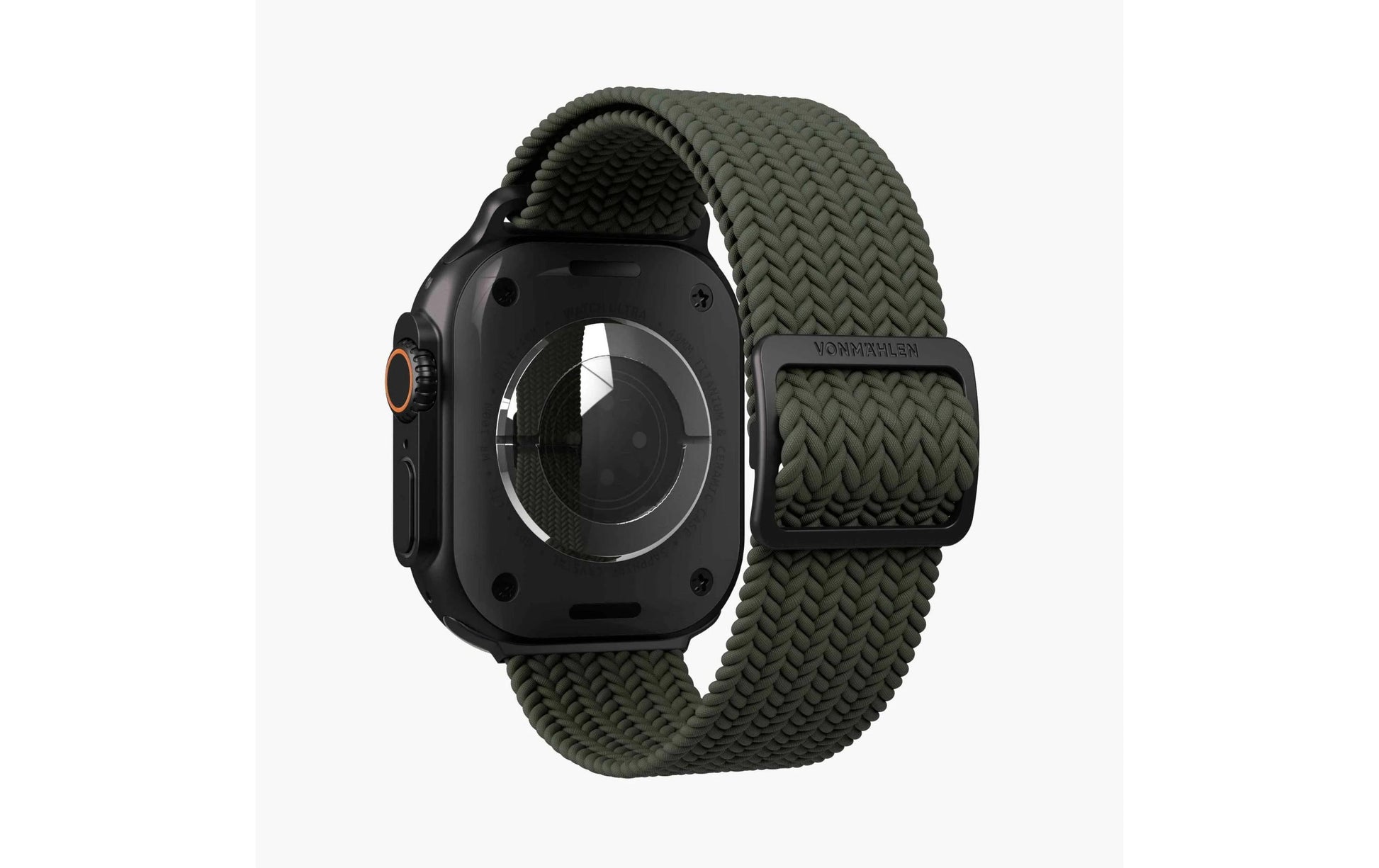 Vonmählen Woven Loop – Armband – für Apple Watch, Olive/Schwarz, One Size, Nylon