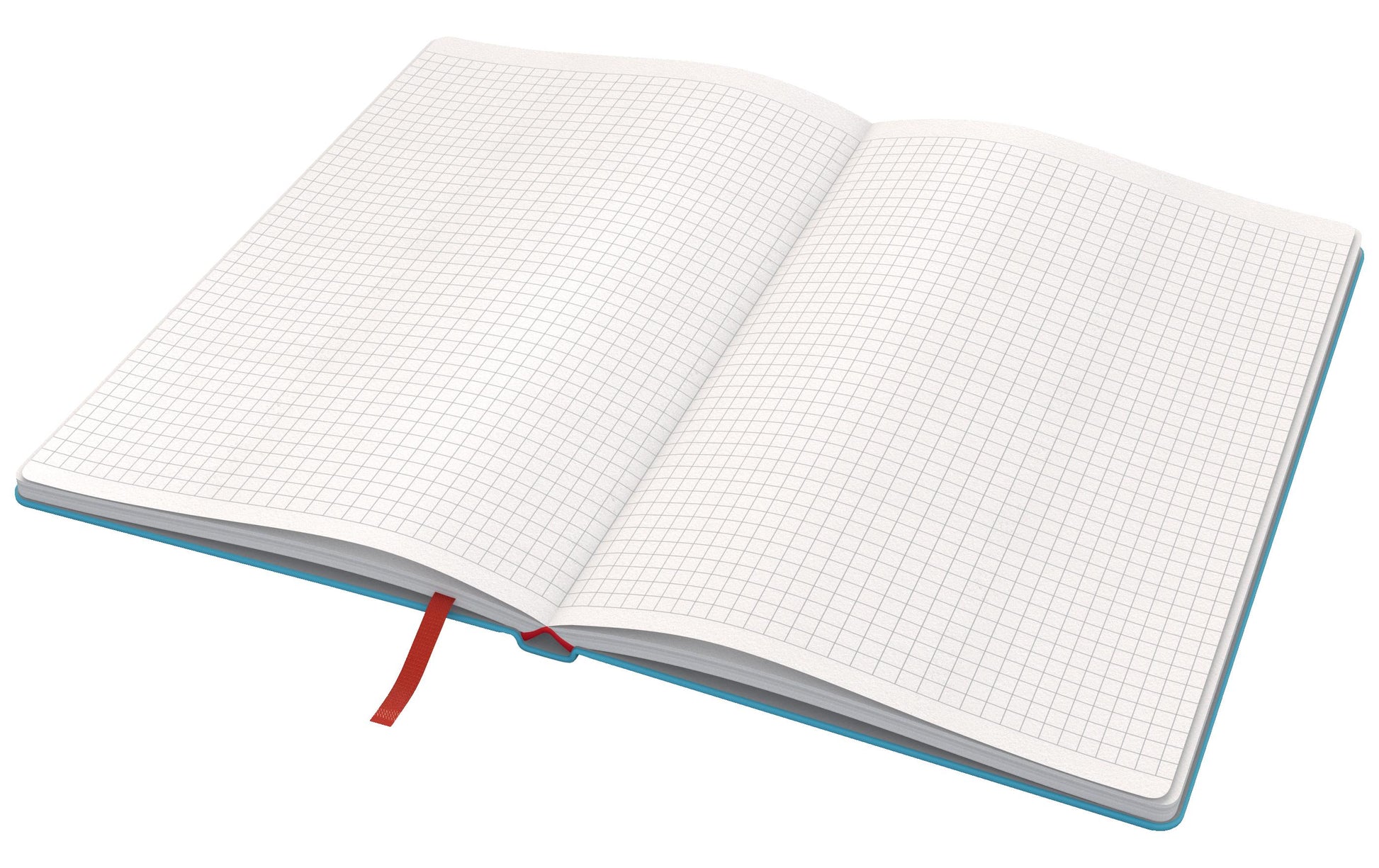 Leitz Notizbuch – A5 – kariert 5 mm – 80 Seiten – 100 g/m² – Hardcover, Gummiband – blau