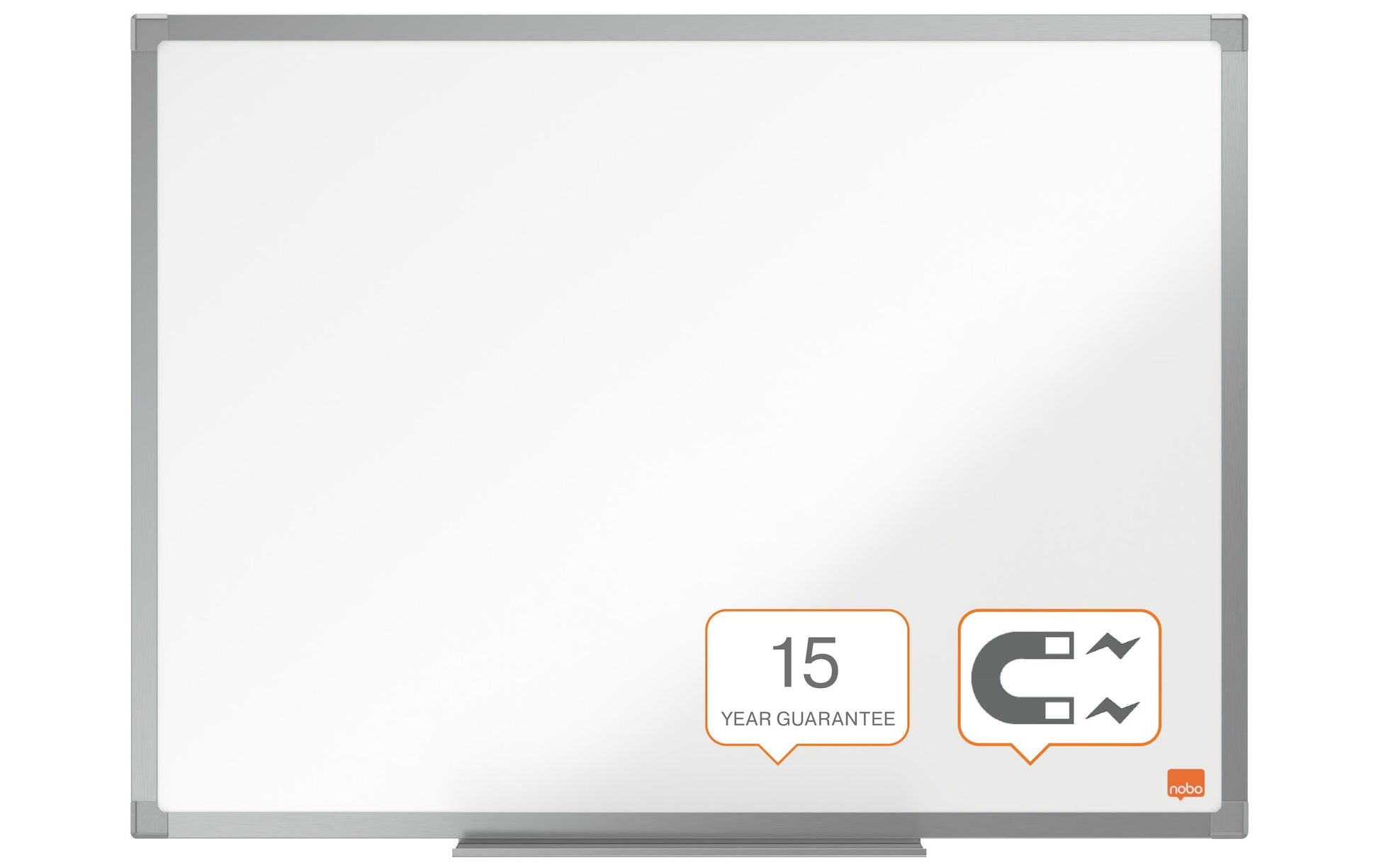 Nobo Whiteboard – Stahl, magnetisch – 60 × 45 cm