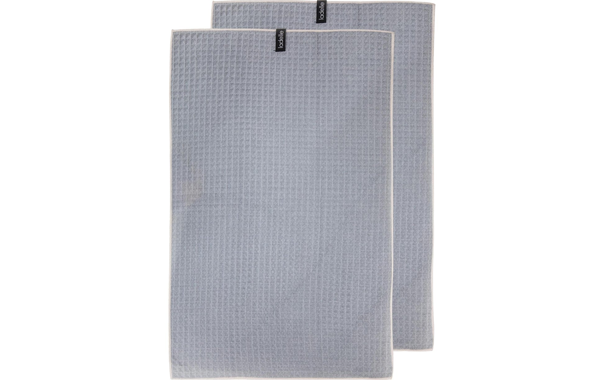 Ladelle Geschirrtücher 2er-Set, 45 × 70 cm, Polyamid/Polyester, Grau