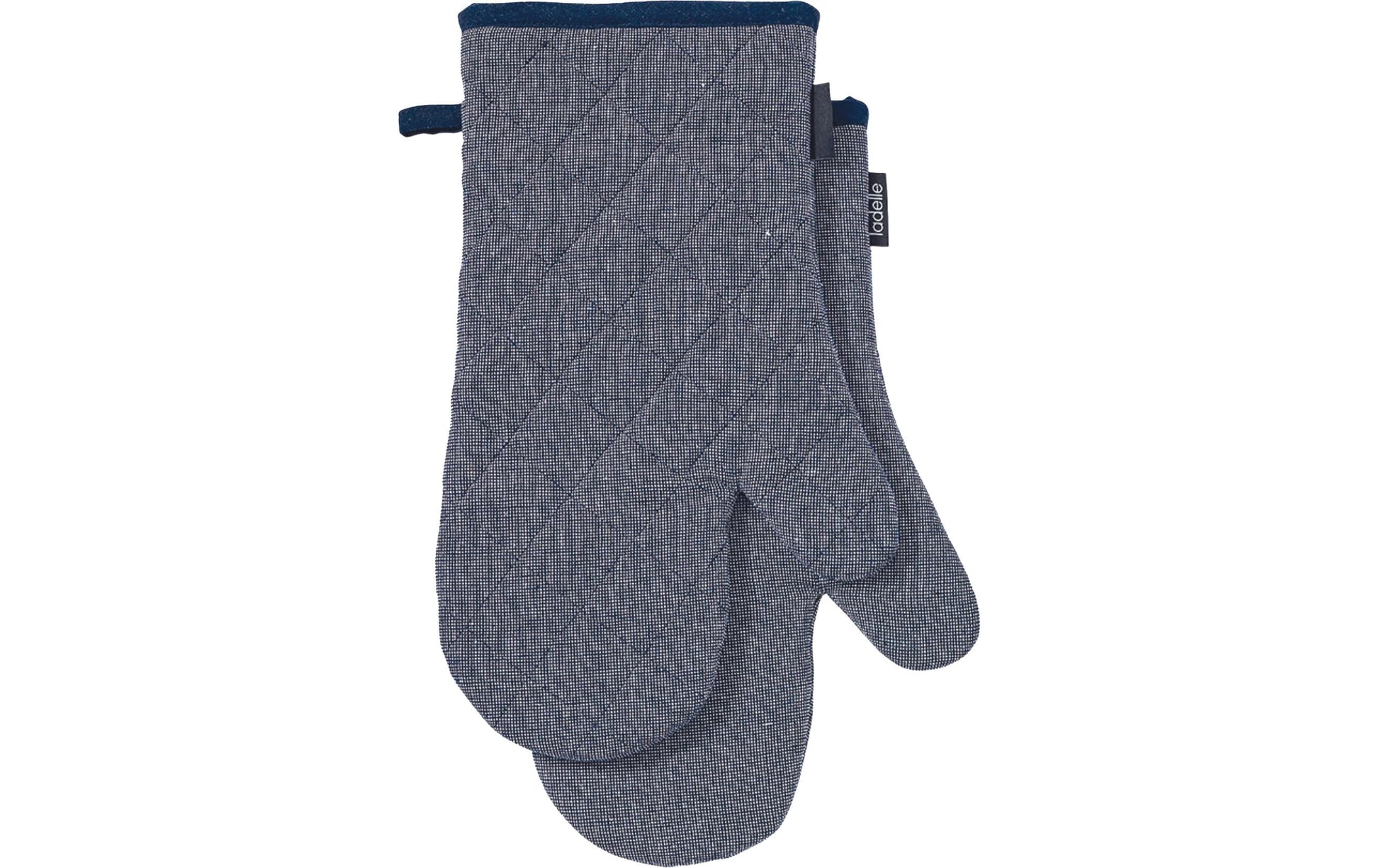 Ladelle Ofenhandschuhe 18 × 33 cm, Baumwolle/Polyester, Blau, 2 Stk.