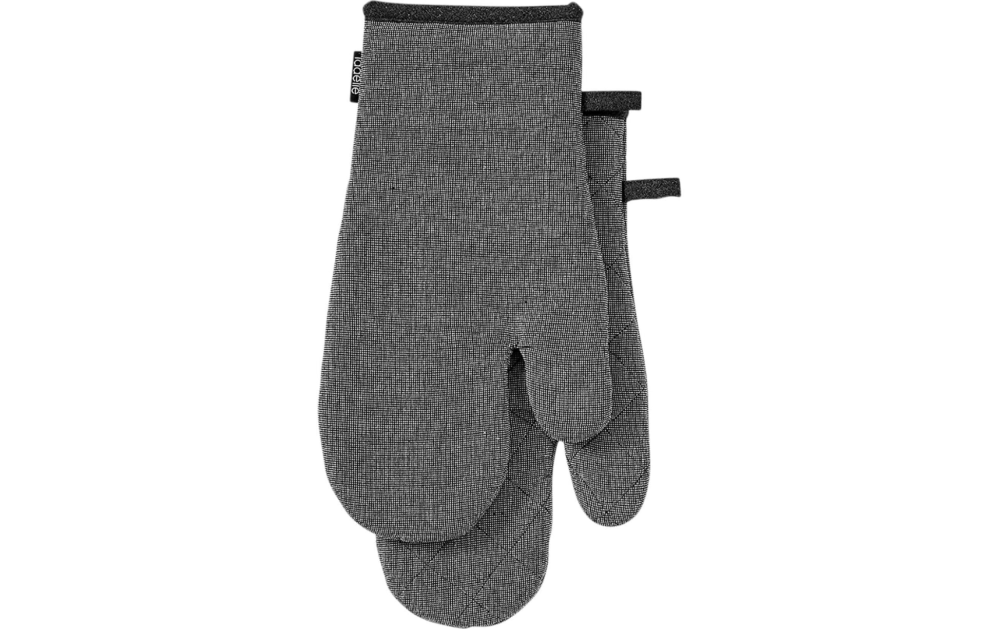 Ladelle Ofenhandschuhe 18 × 33 cm, Baumwolle/Polyester, Anthrazit, 2 Stk.