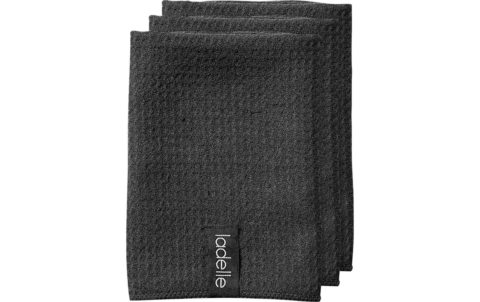 Ladelle Abwaschlappen – schwarz – 35 × 35 cm – Polyamid/Polyester – 3er-Set