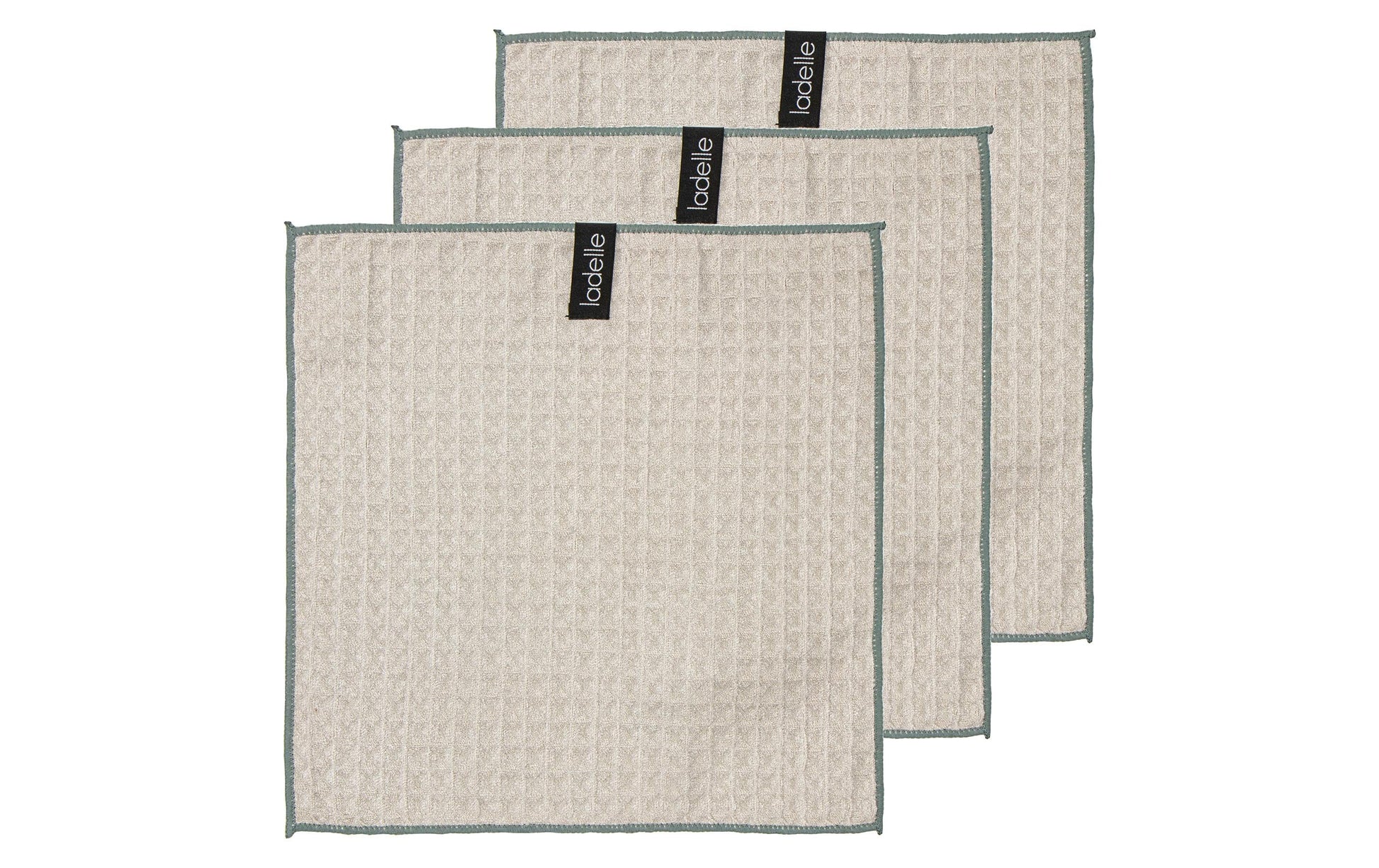 Ladelle Abwaschlappen – taupe – 30 × 30 cm – Polyamid/Polyester – 3er-Set